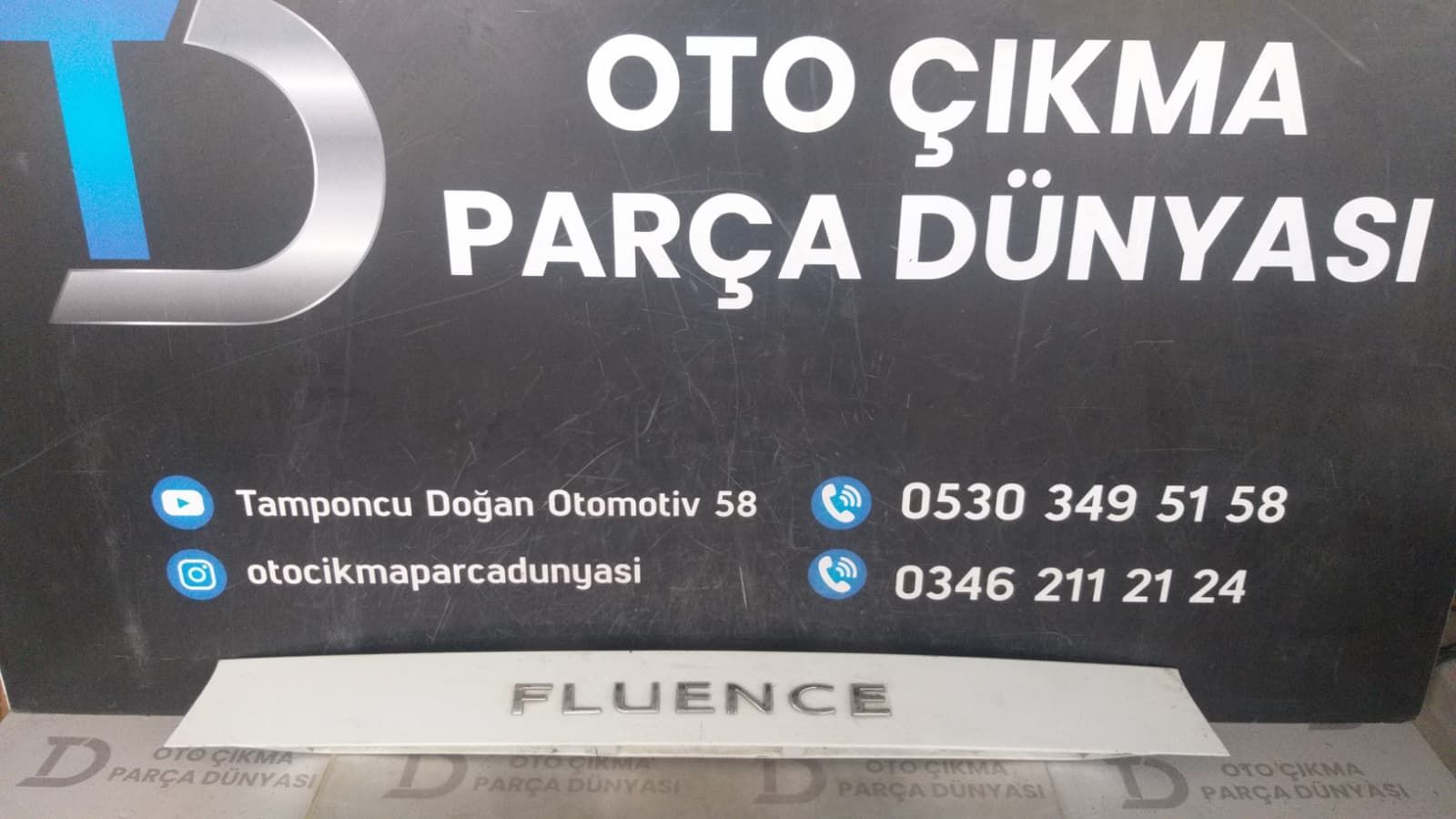 RENAULT FLUENCE BAGAJ KAPAK �ITASI