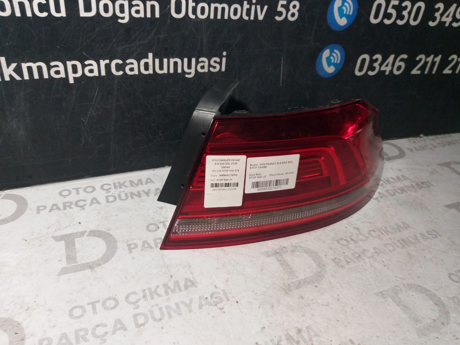 VOLKSWAGEN PASSAT B8 SA� DI� STOP