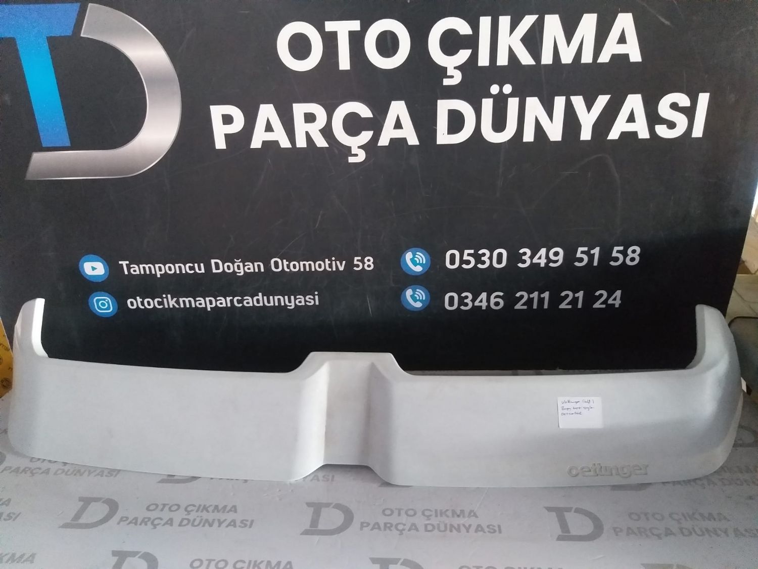 VOLKSWAGEN GOLF 7 BAGAJ KAPA�I SPO�LER�