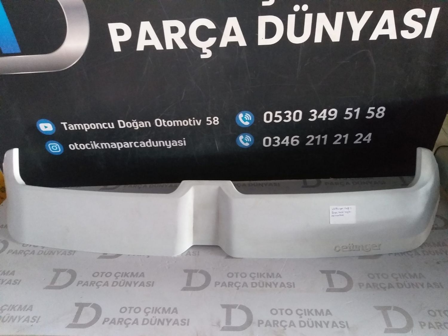 VOLKSWAGEN GOLF 7 BAGAJ KAPA�I SPO�LER�