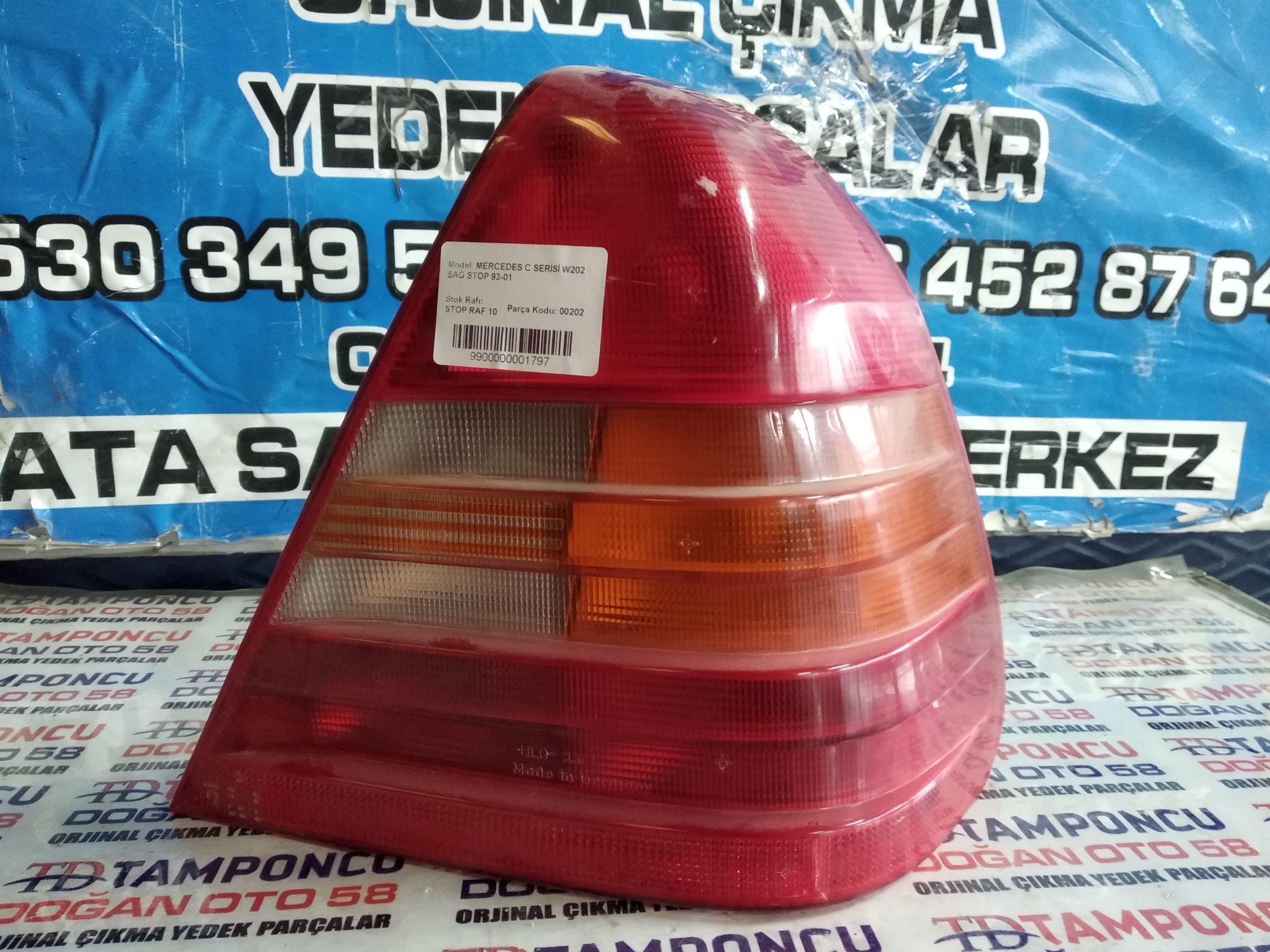 MERCEDES C SERS SA STOP W202 ORJNAL IKMA 93-01 