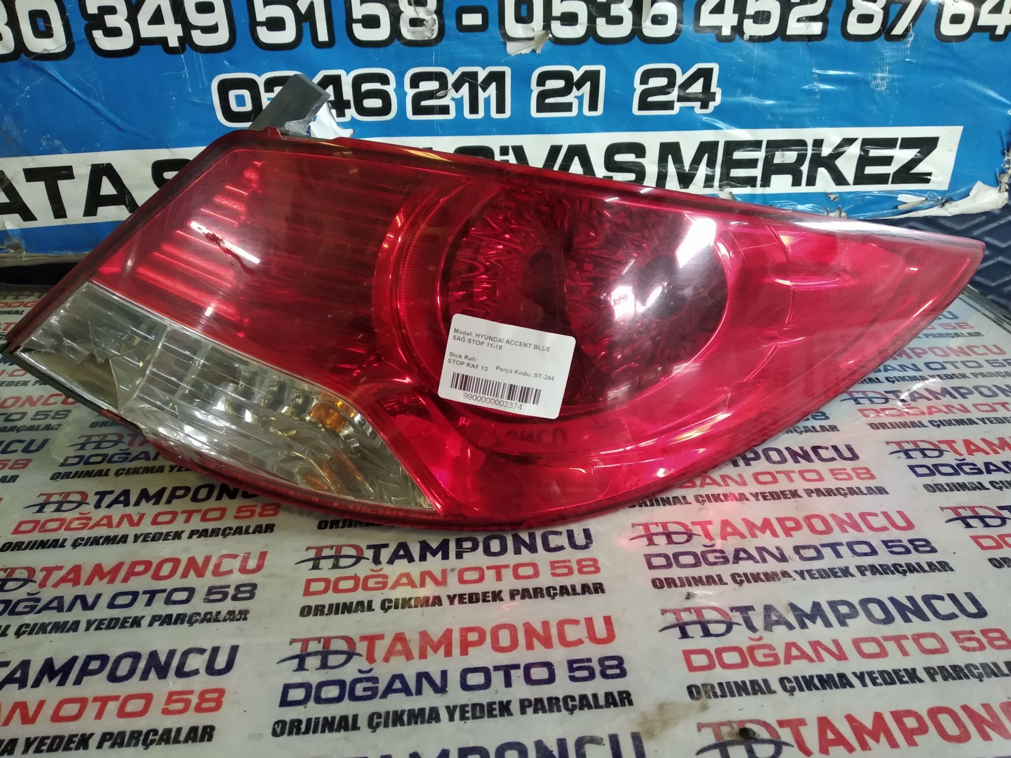HYUNDA ACCENT BLUE SA STOP ORJNAL IKMA 11-18