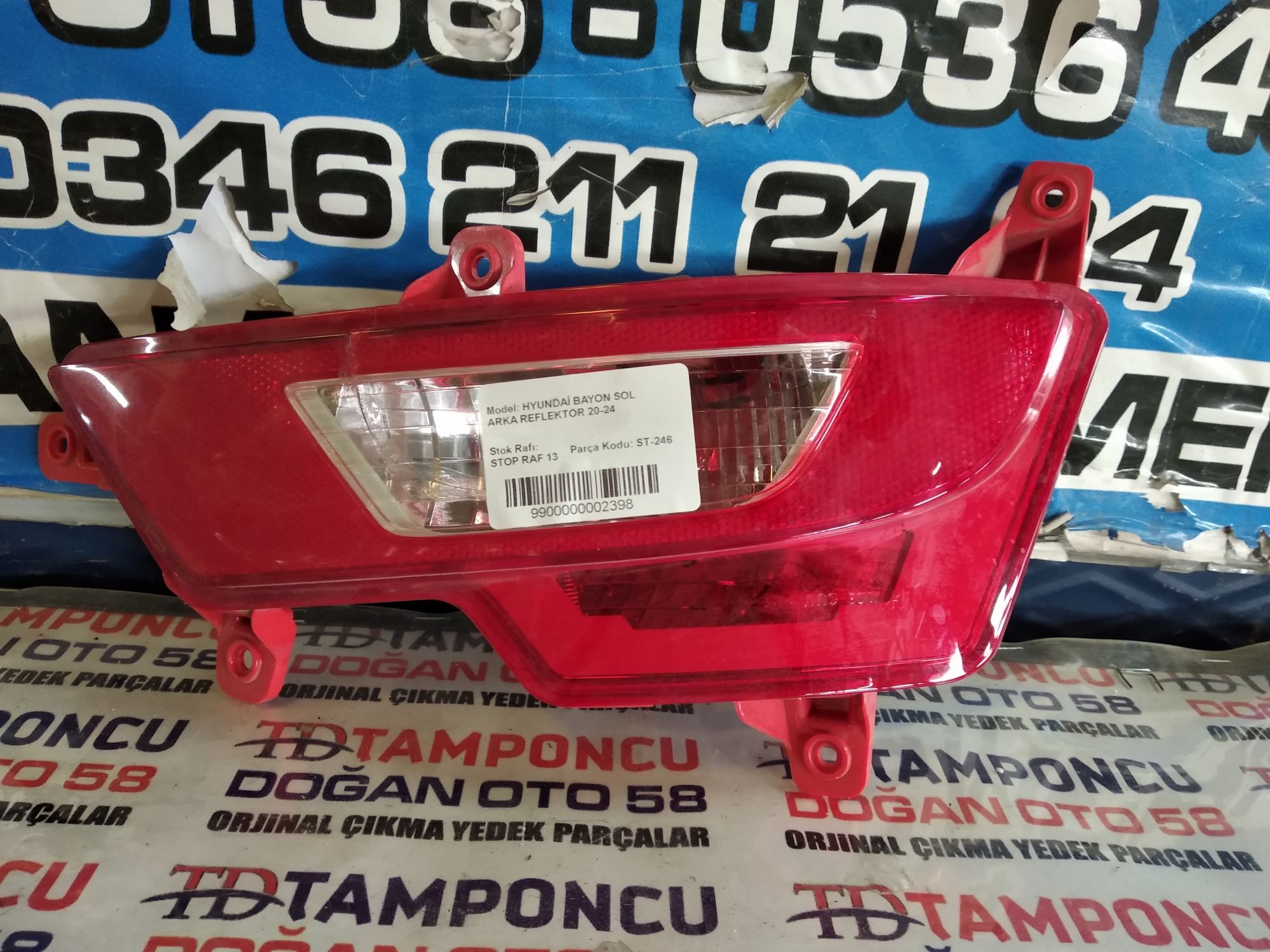 HYUNDA BAYON SOL ARKA REFLEKTR ORJNAL IKMA 20-24