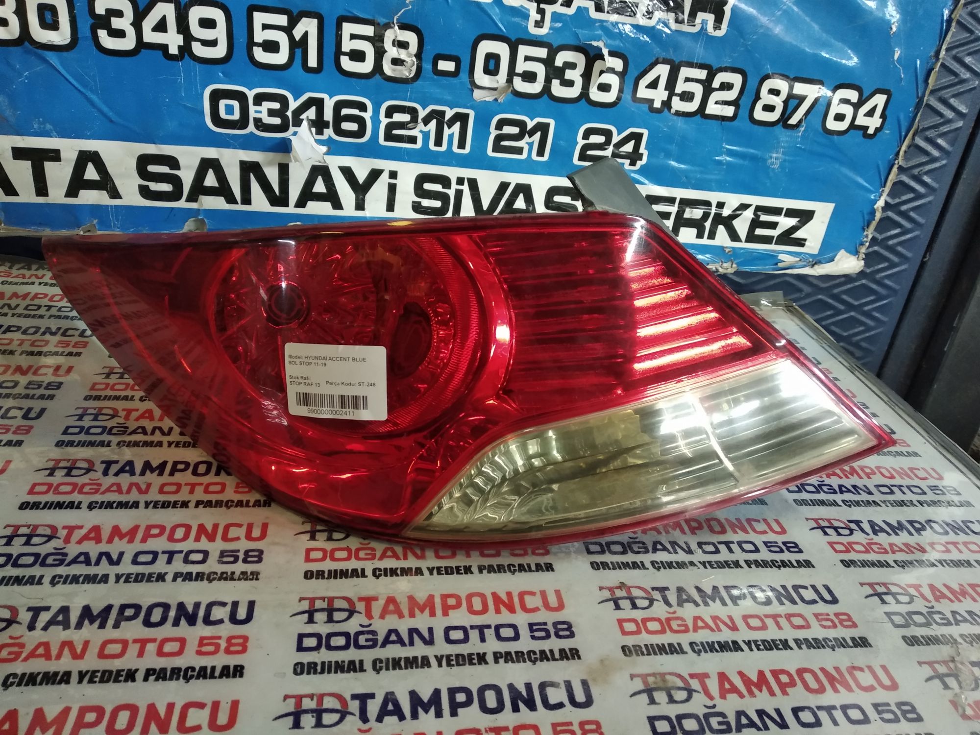 HYUNDA ACCENT BLUE SOL STOP ORJNAL IKMA 11-19