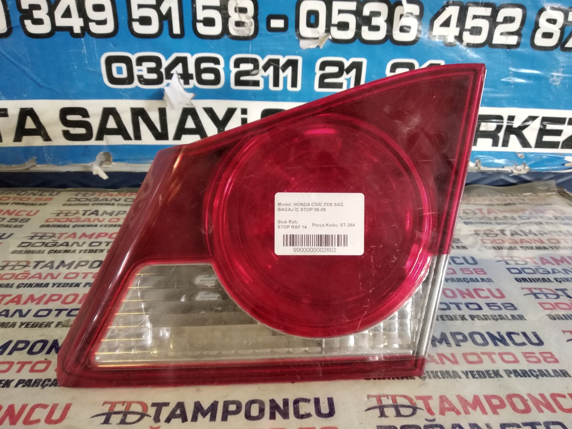 HONDA CVC SA  STOP FD 6 ORJNAL IKMA 06-09