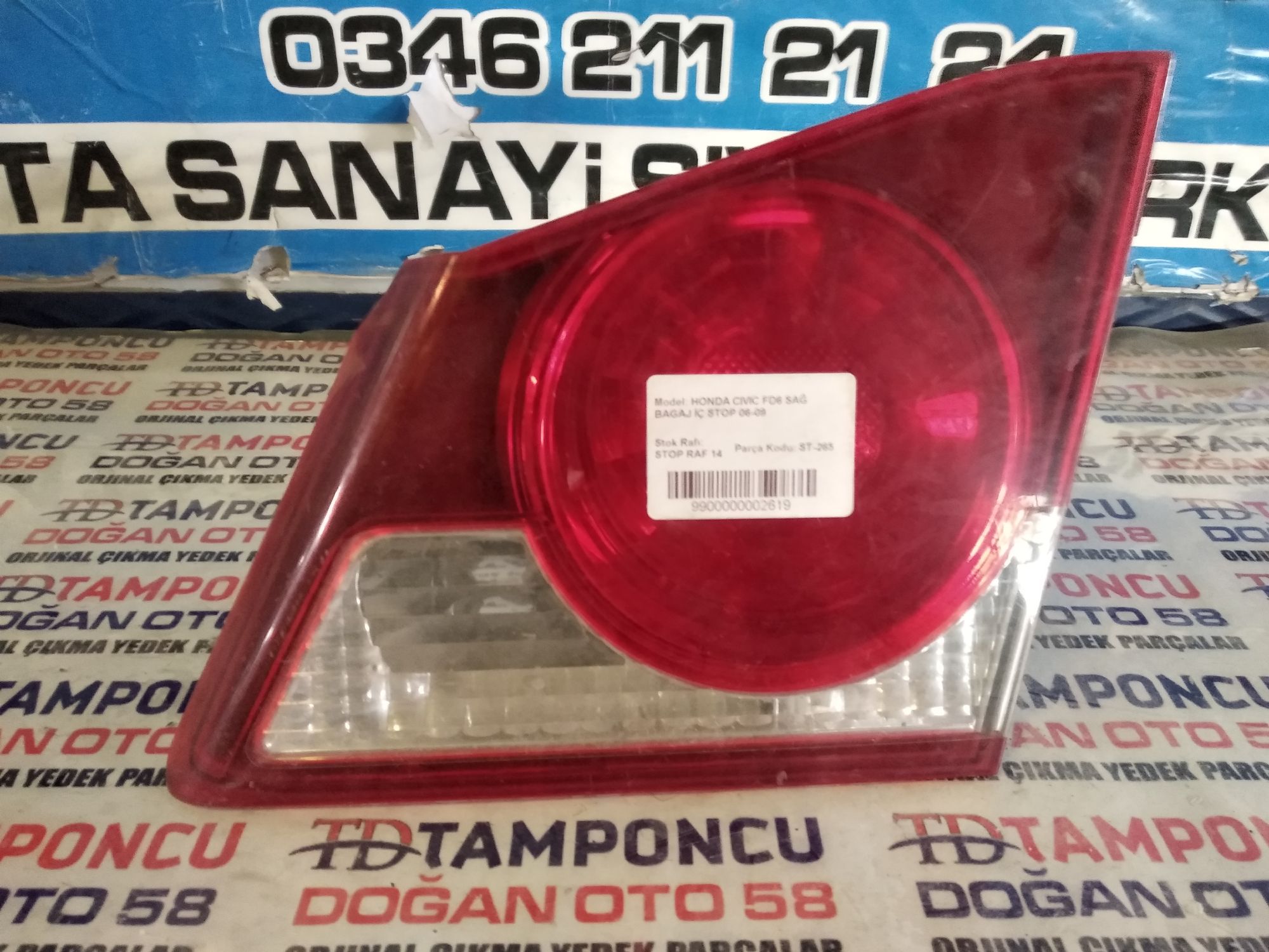 HONDA CVC SA  STOP FD 6 ORJNAL IKMA 06-09