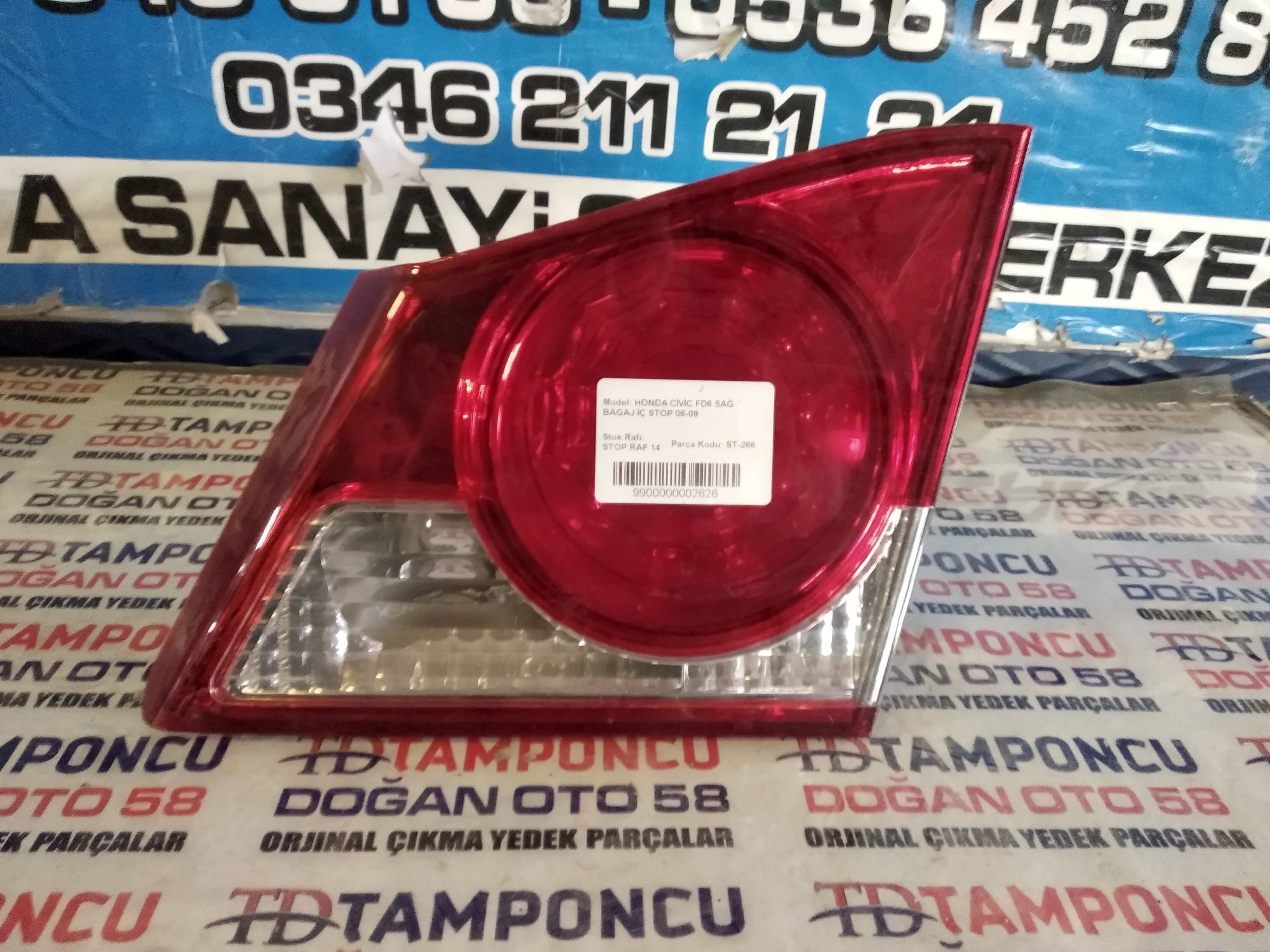 HONDA CVC SA  STOP FD 6 ORJNAL IKMA 06-09
