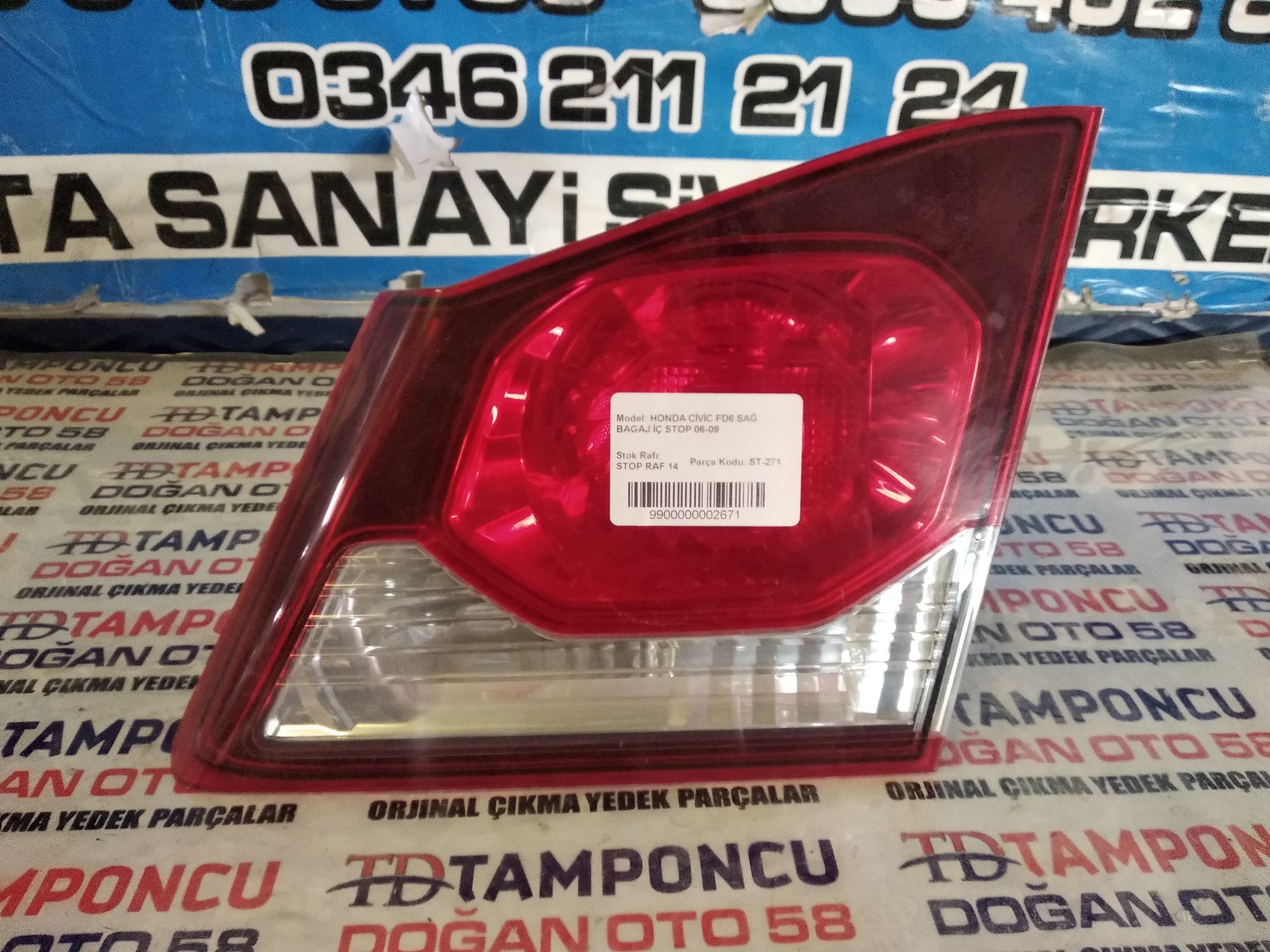HONDA CVC SA  STOP FD 6 ORJNAL IKMA 06-09