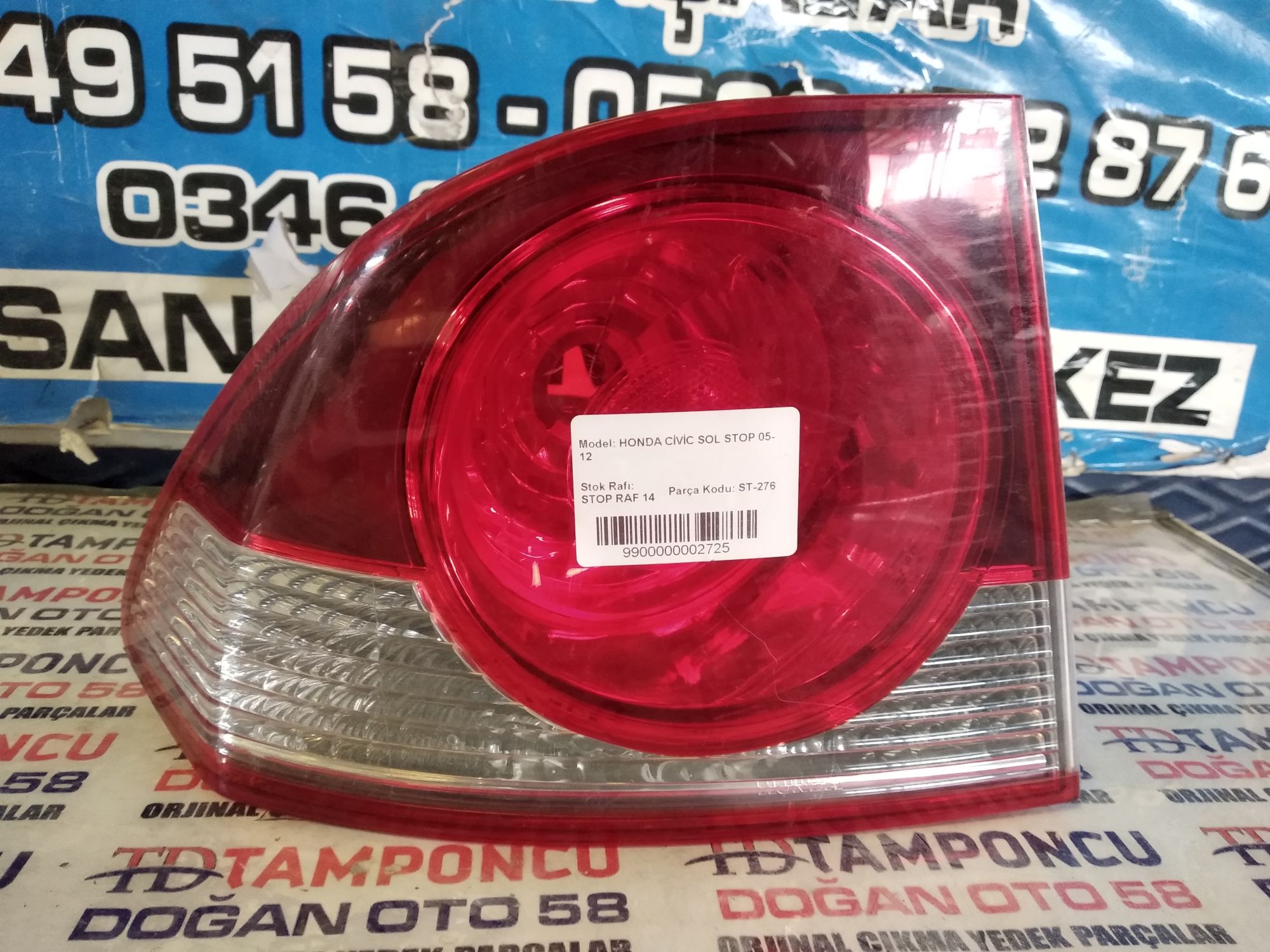 HONDA CVC SOL DI STOP FD 6 ORJNAL IKMA 05-12