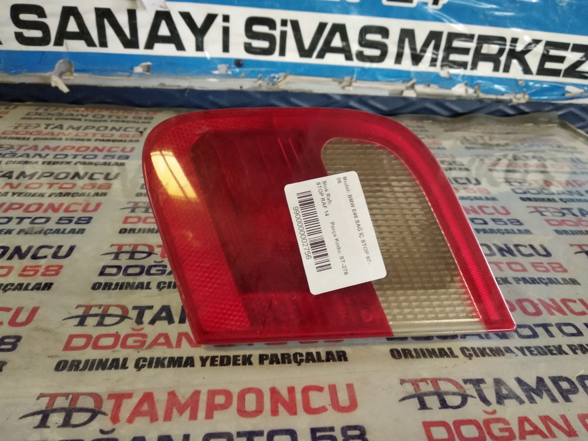 BMW 3 SERS SA  STOP E 46 ORJNAL IKMA 97-06