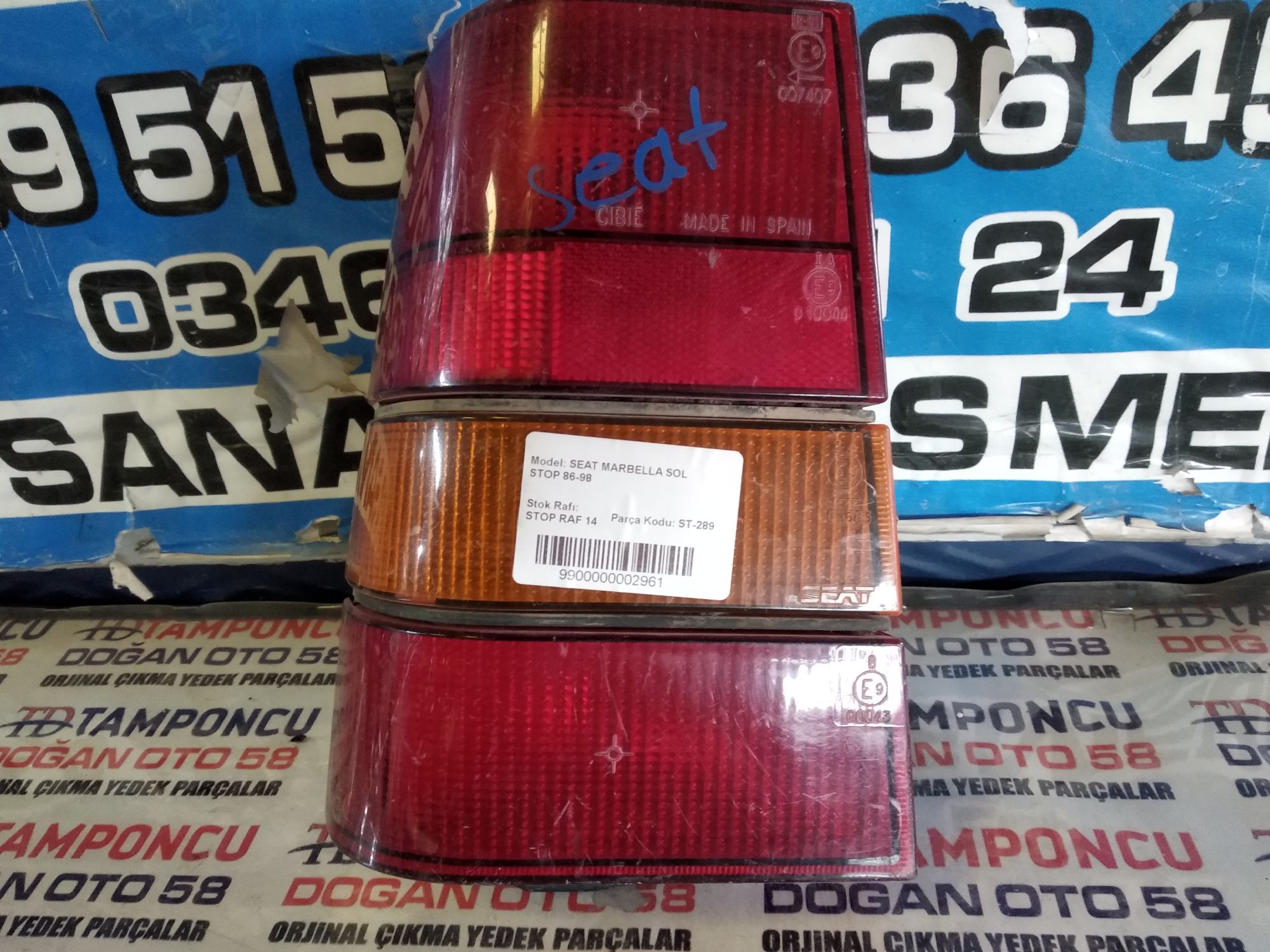 SEAT MARBELLA SOL STOP ORJNAL IKMA 86-98