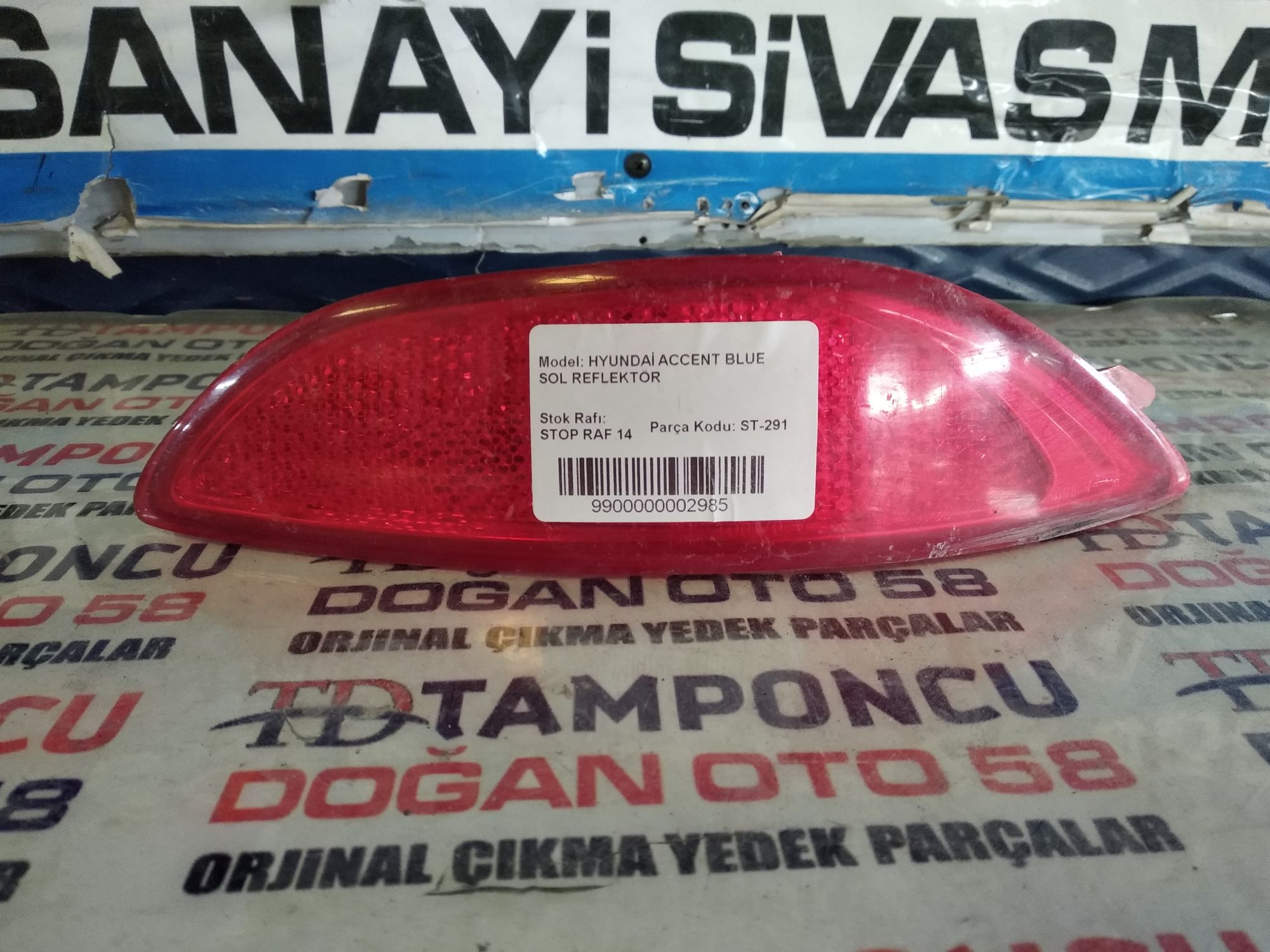HYUNDA ACCENT BLUE SOL REFLEKTR ORJNAL IKMA 