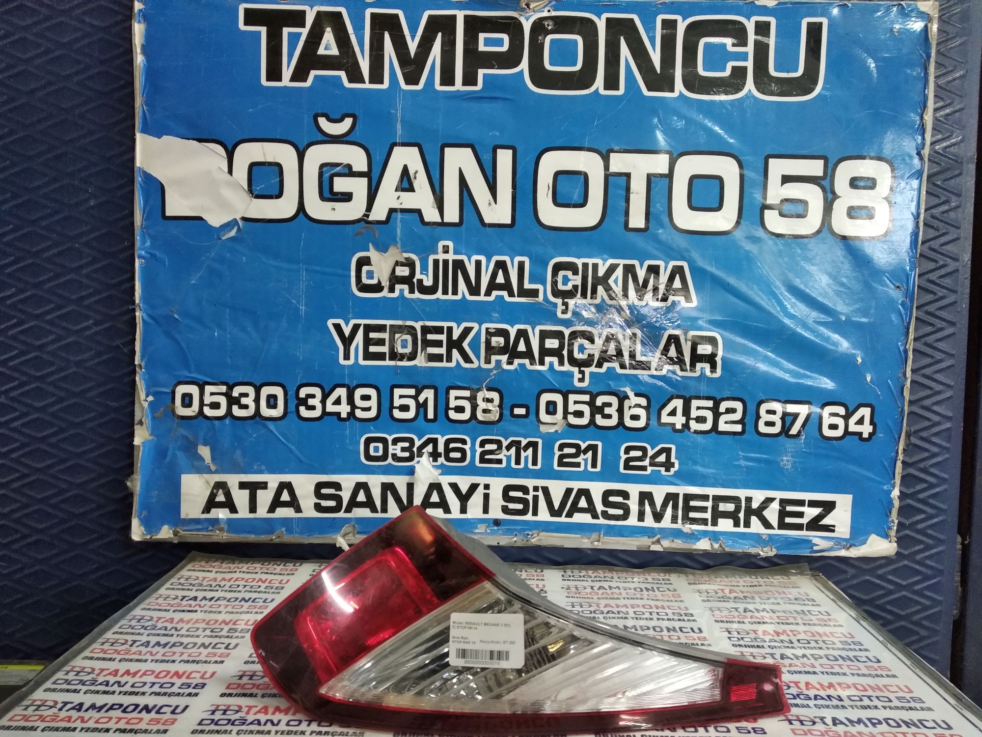 RENAULT MEGANE 3 SOL  STOP ORJNAL IKMA 08-14