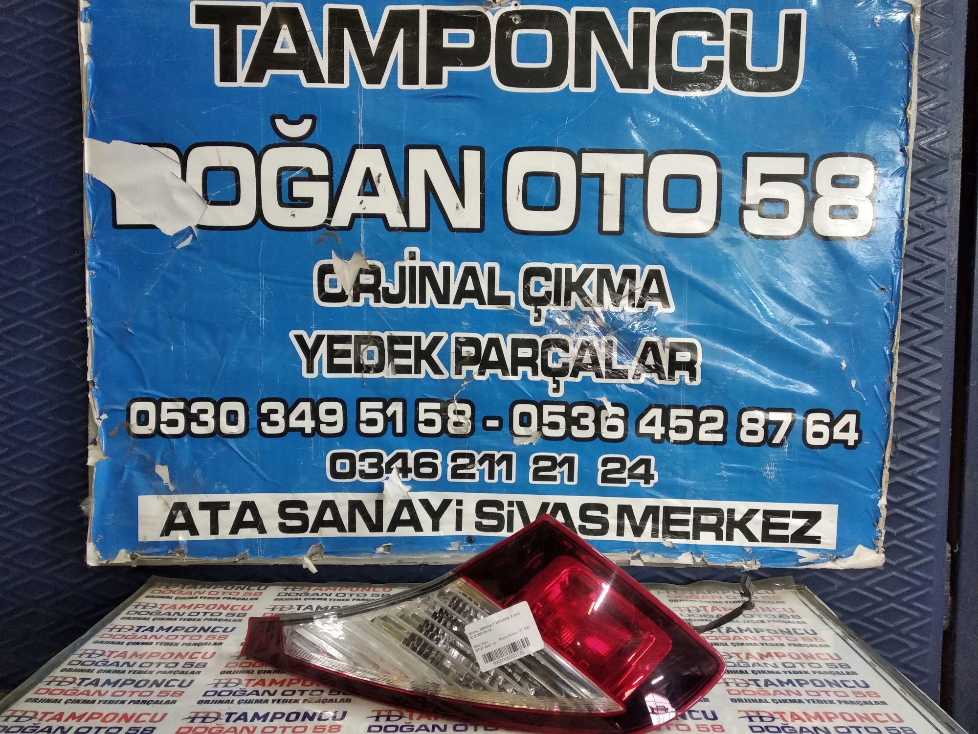 RENAULT MEGANE 3 SA  STOP ORJNAL IKMA 08-14