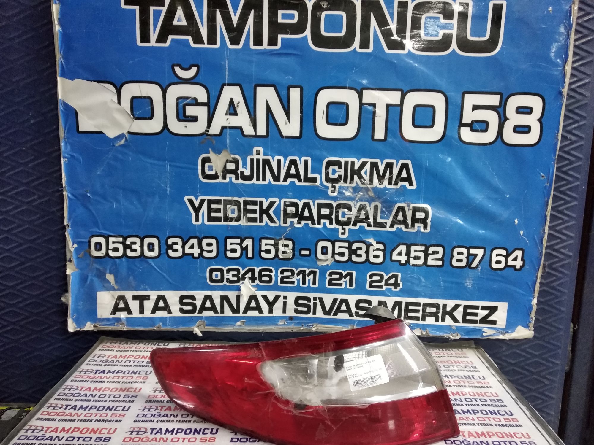 RENAULT FLUENCE SOL DI STOP ORJNAL IKMA 10-14