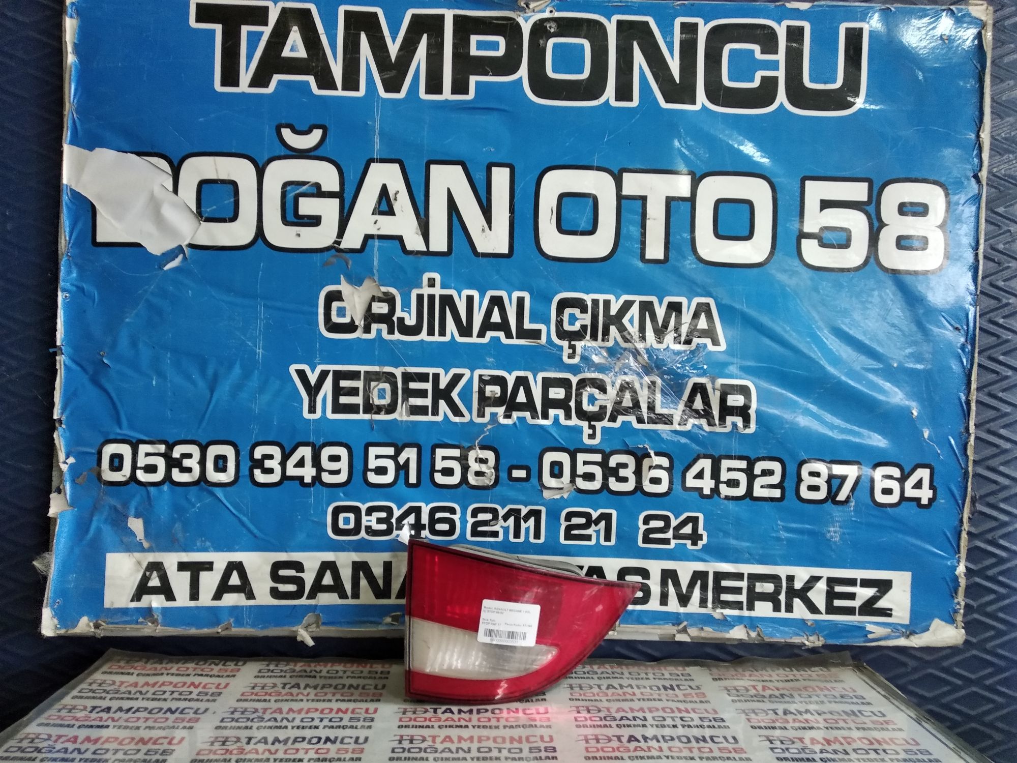 RENAULT MEGANE 1 SOL  STOP ORJNAL IKMA 99-02