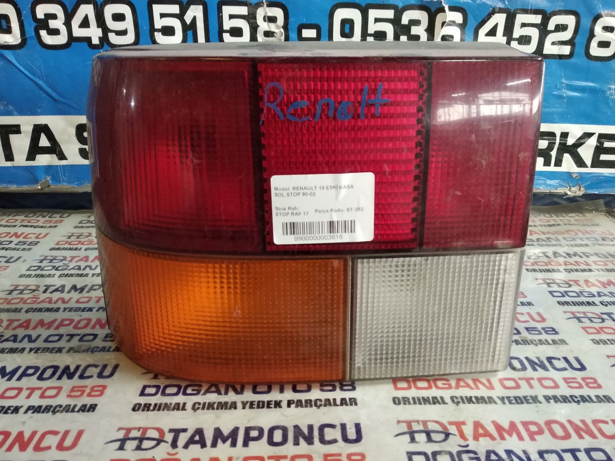 RENAULT 19 SOL STOP ORJNAL IKMA 90-02