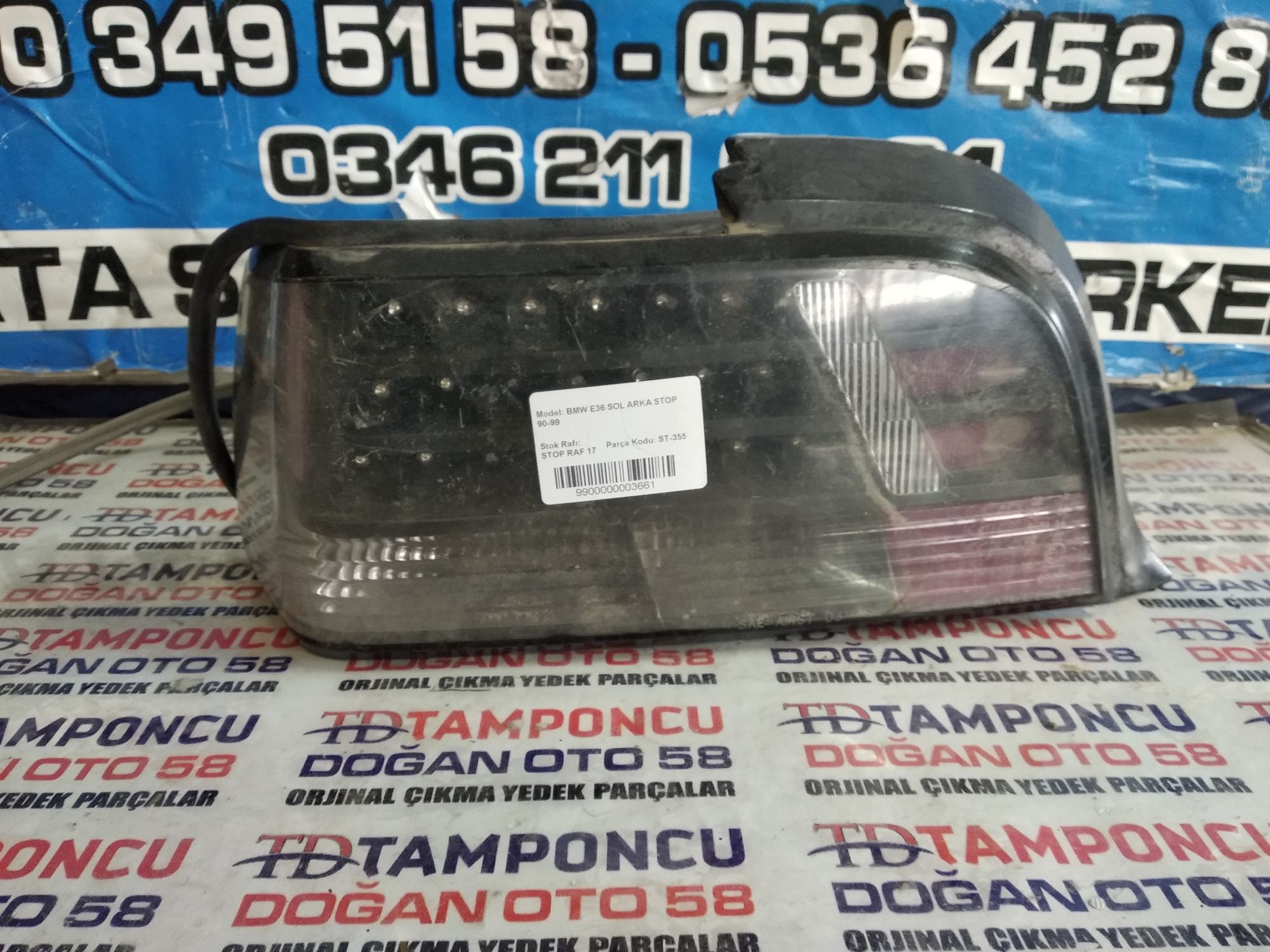 BMW 3 SERS SOL STOP E 36 ORJNAL IKMA 90-99