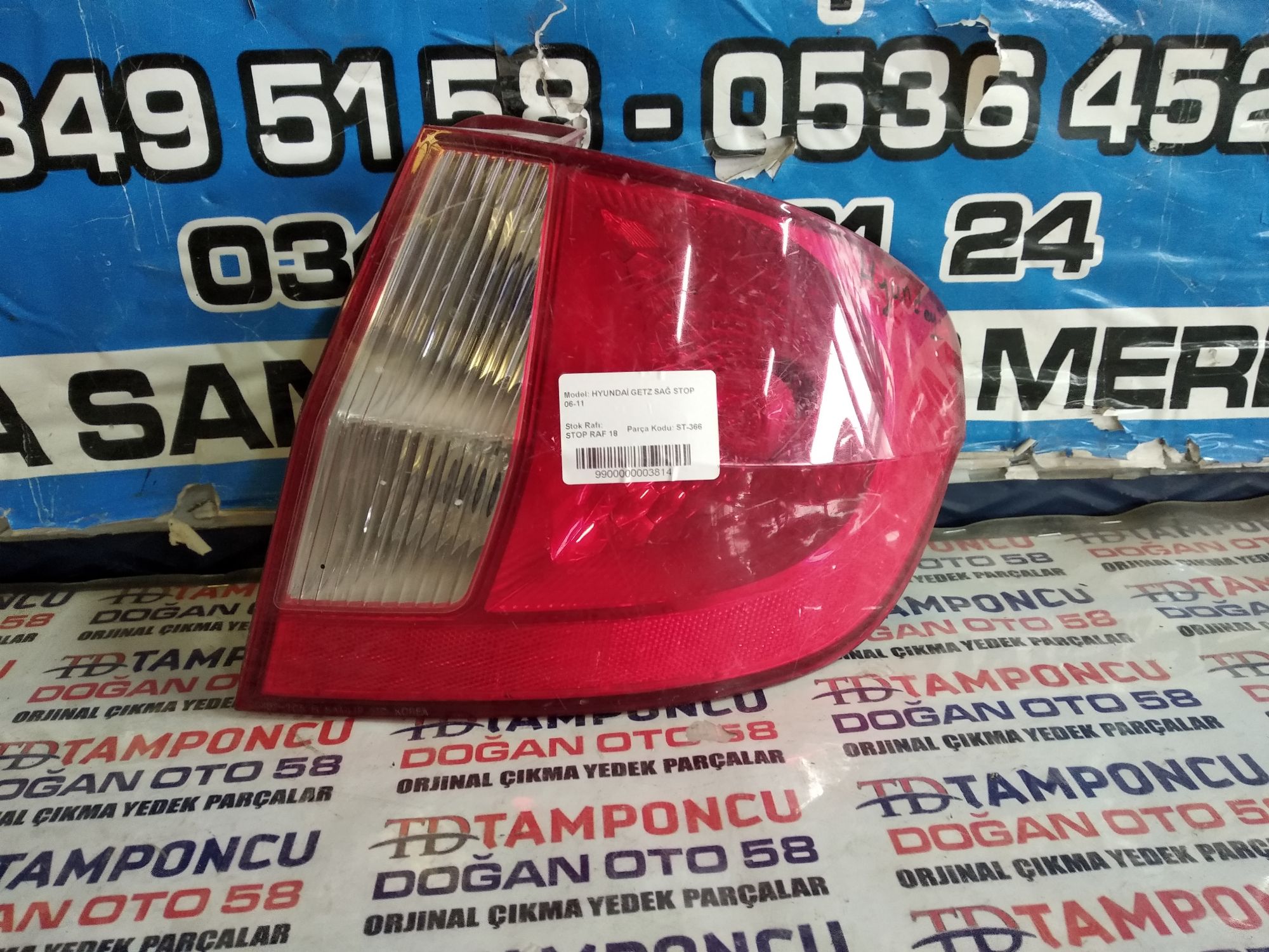 HYUNDA GETZ SA STOP ORJNAL IKMA 06-11