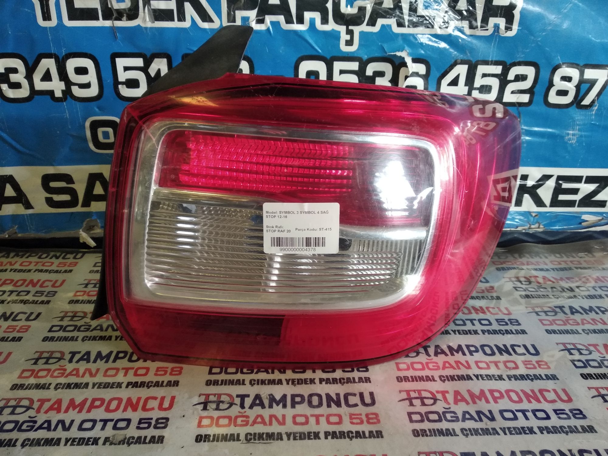RENAULT SYMBOL 4 SA STOP ORJNAL IKMA 12-16