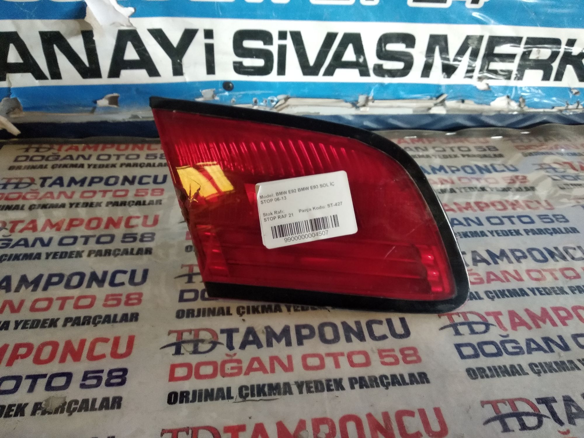 BMW 3 SERS SOL  STOP E 92 E 93 ORJNAL IKMA 06-13