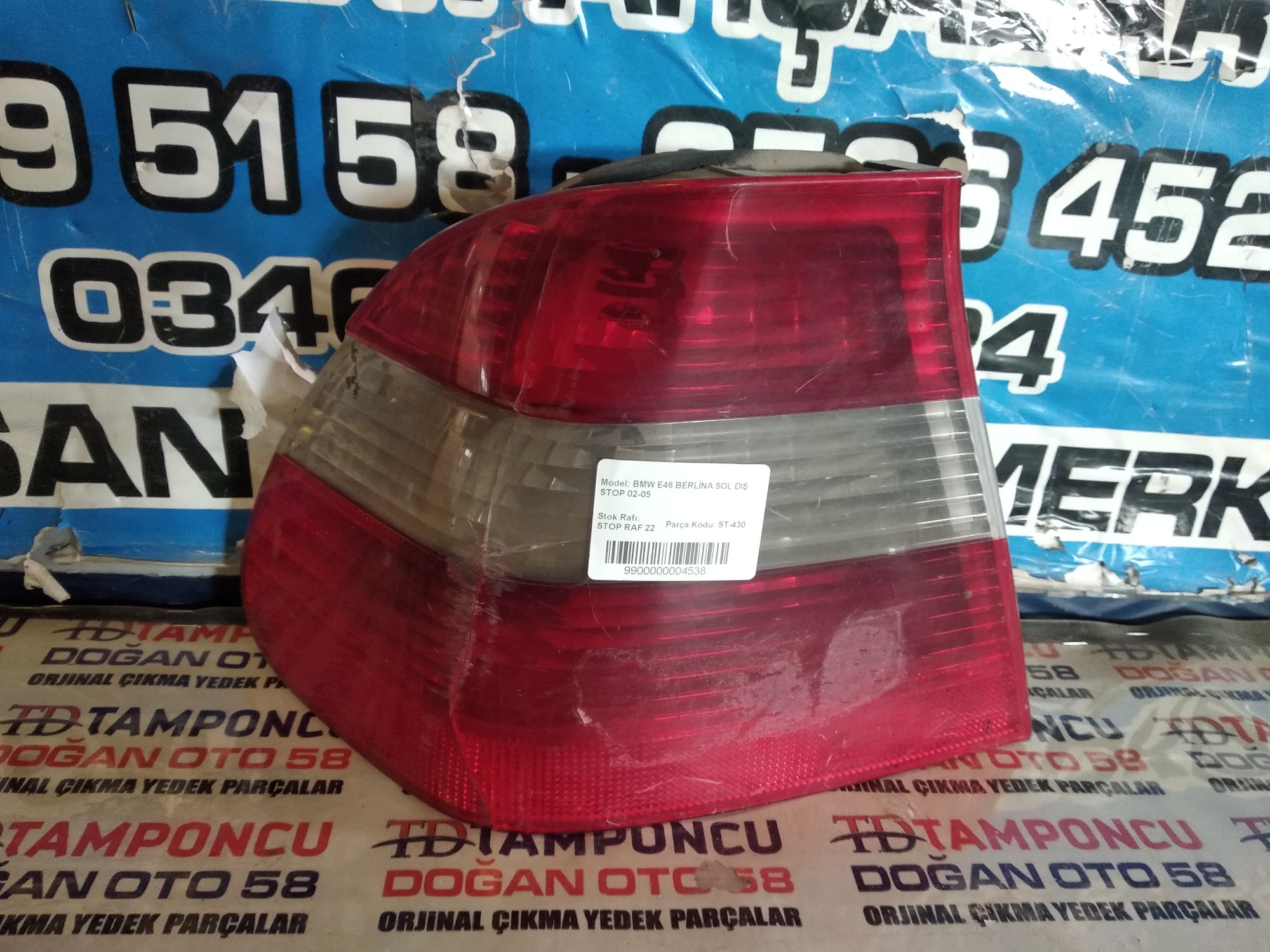 BMW 3 SERS SOL DI STOP E 46 ORJNAL IKMA 02-05