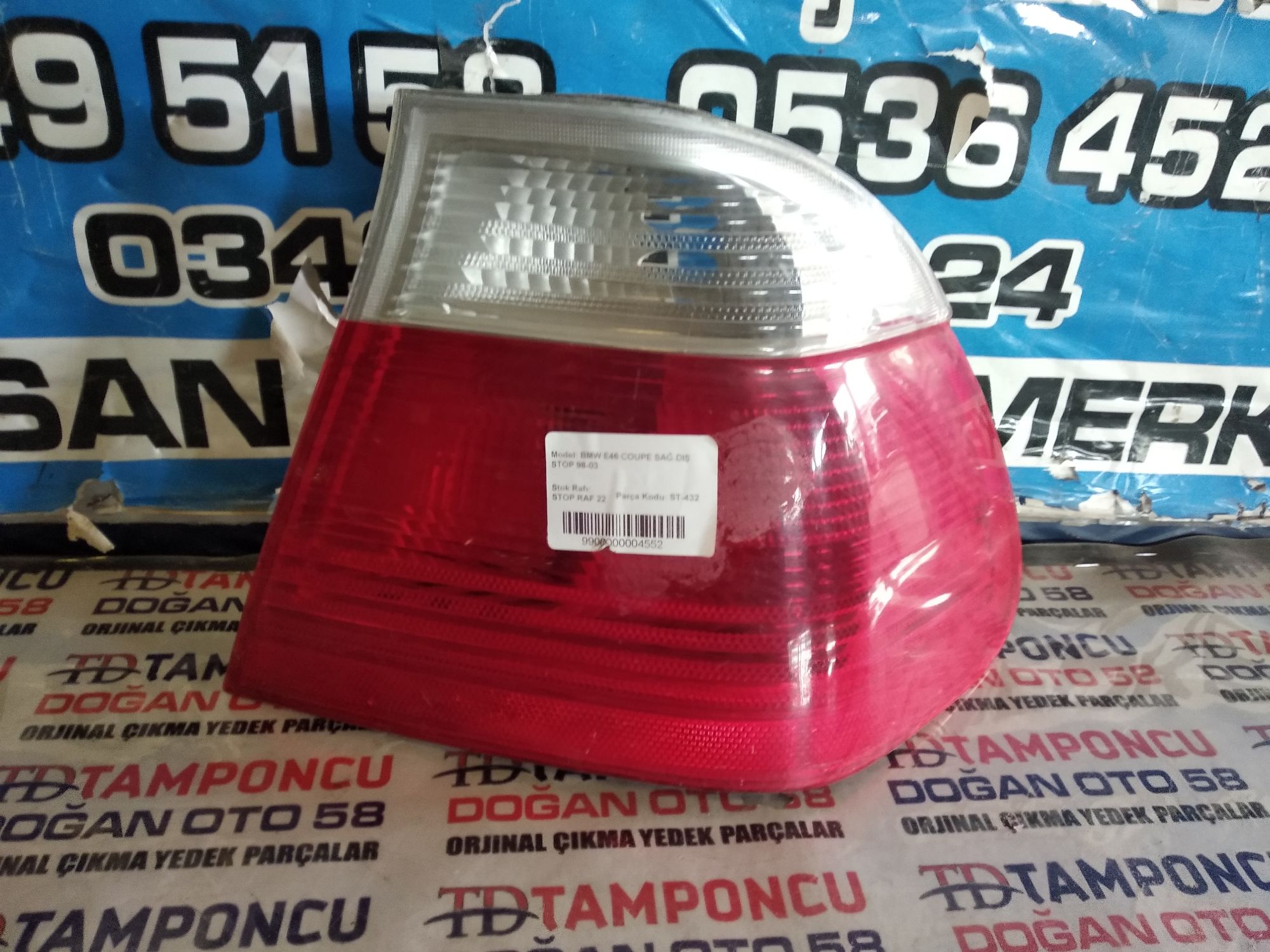 BMW 3 SERS SA DI STOP E 46 COUPE ORJNAL IKMA98-03