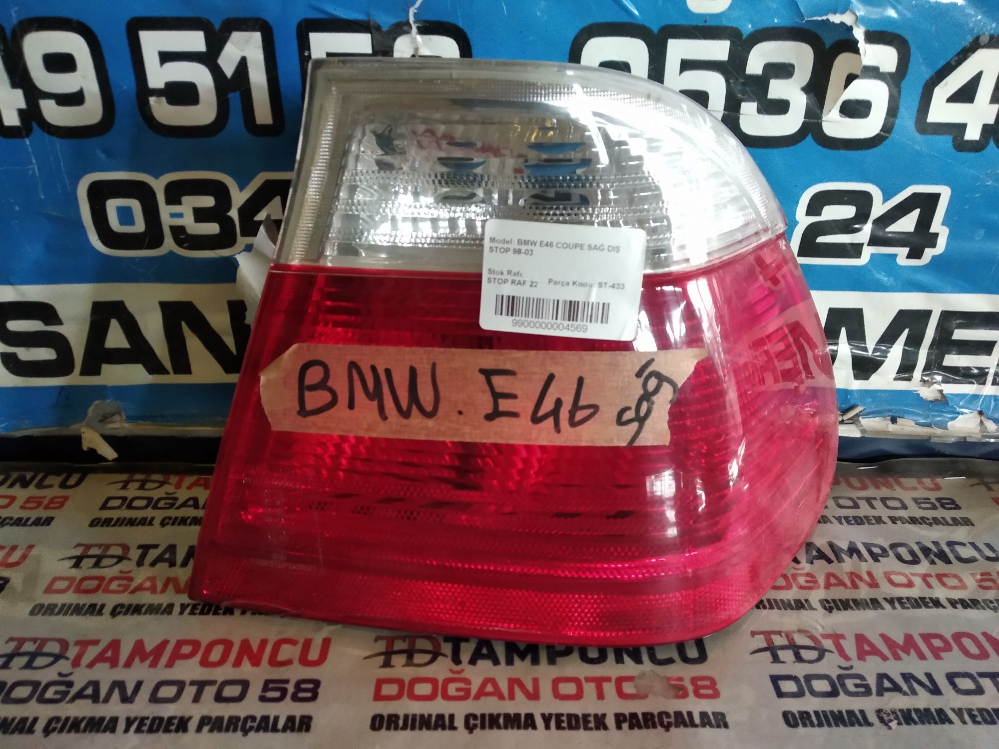 BMW 3 SERS SA DI STOP  E 46 COUPE ORJNAL IKMA98-03