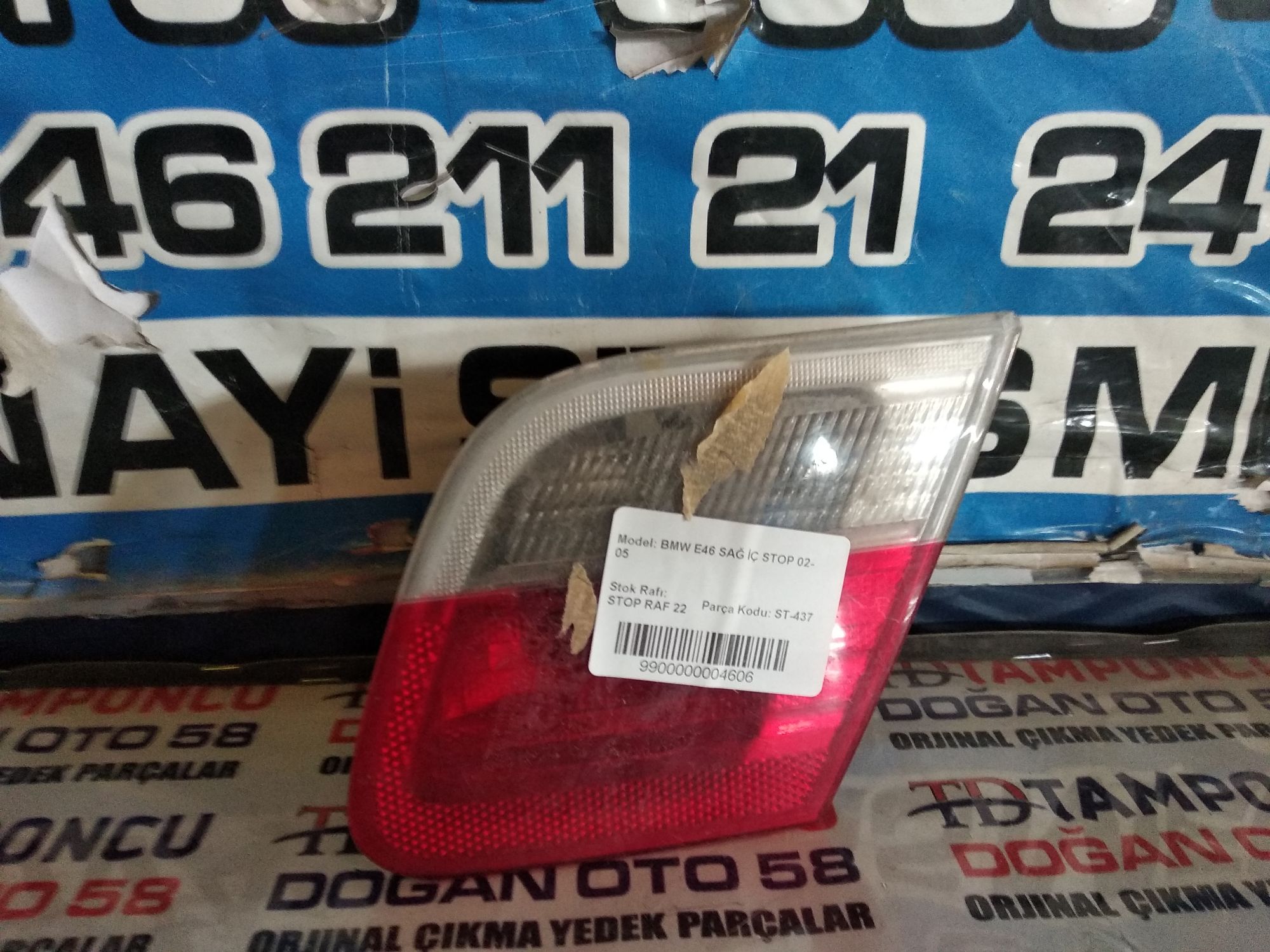 BMW 3 SERS SA  STOP E 46 ORJNAL IKMA 02-05