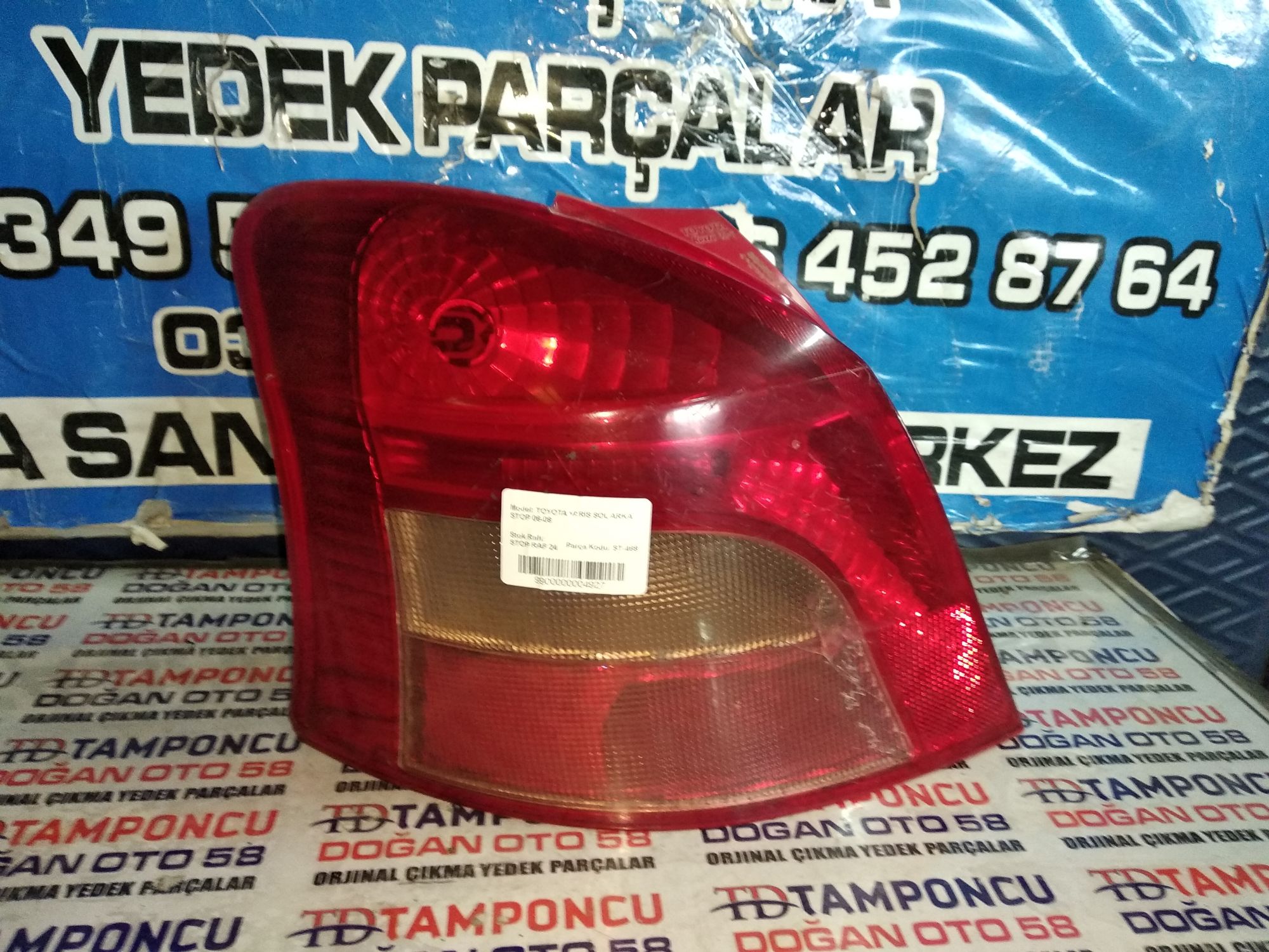 TOYOTA YARS SOL STOP ORJNAL IKMA 06-08
