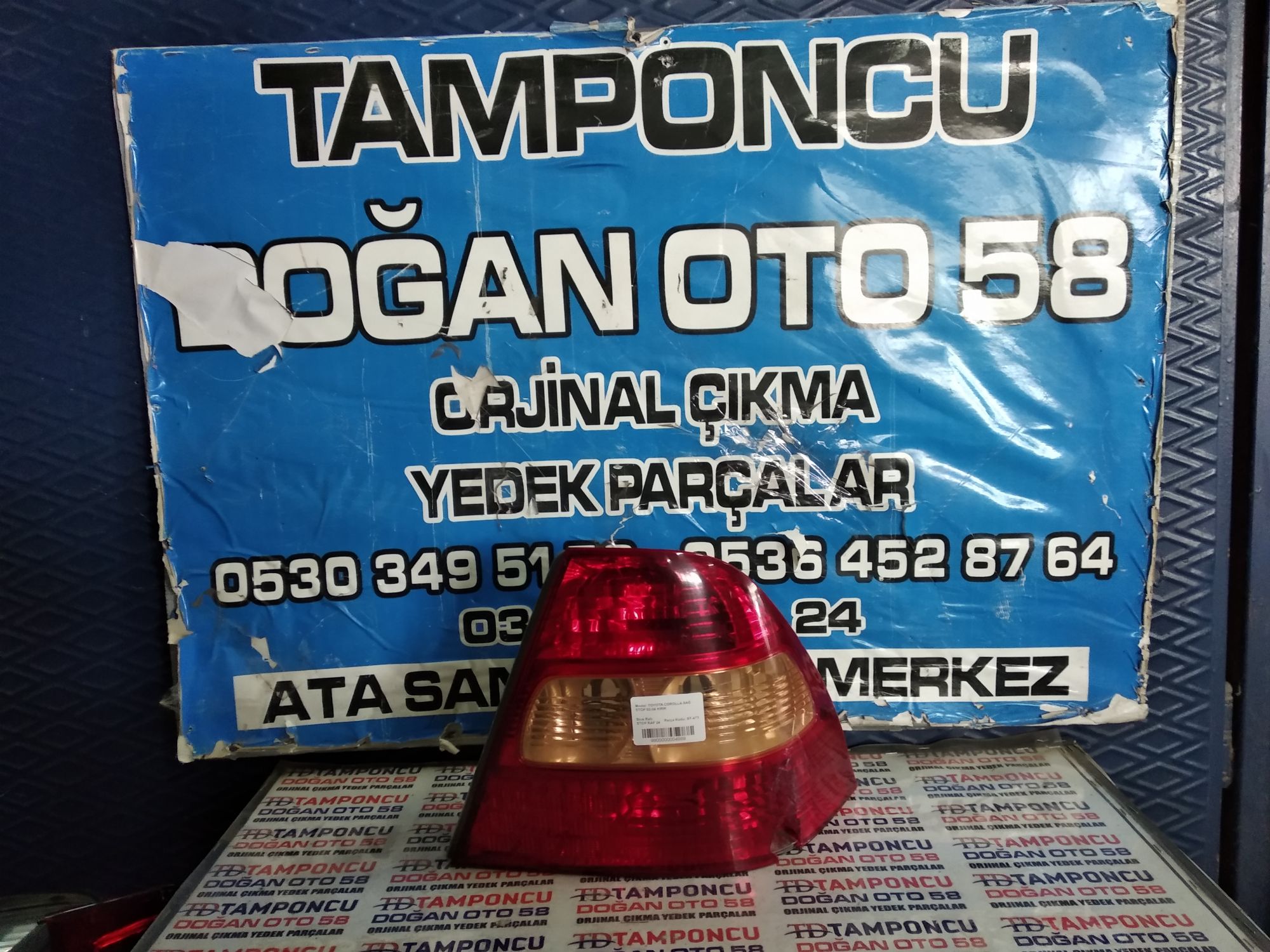 TOYOTA COROLLA SA STOP ORJNAL IKMA 02-04