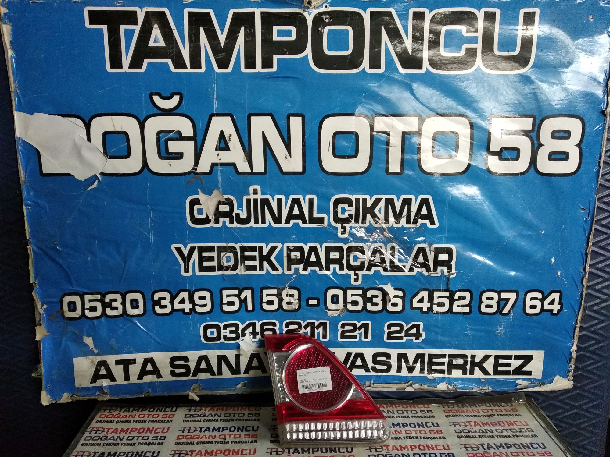 TOYOTA COROLLA SOL  STOP ORJNAL IKMA 10-13