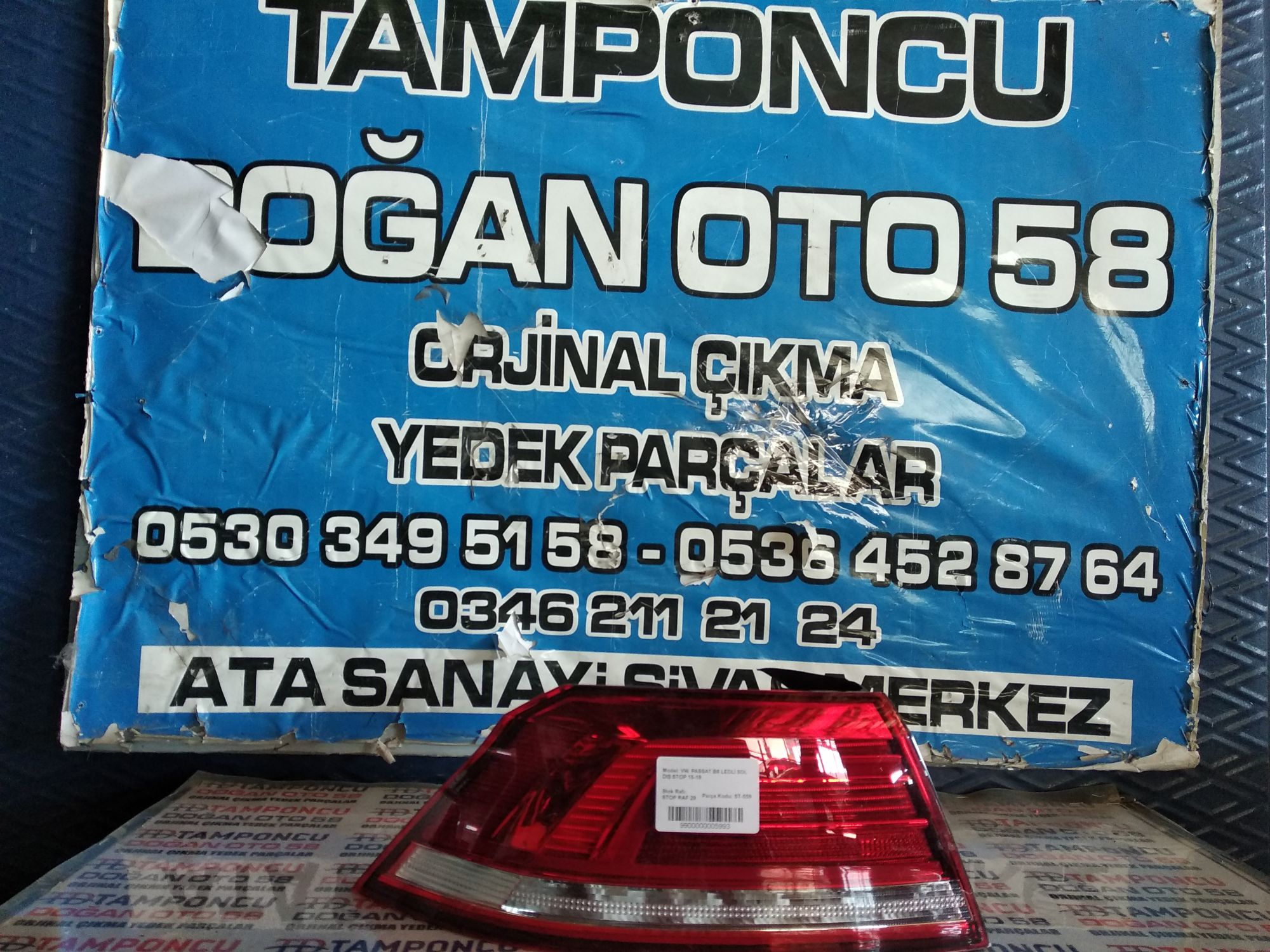(SATILDI)  VOLKSWAGEN PASSAT B 8 SOL DI STOP LEDL ORJNAL IKMA 15-19