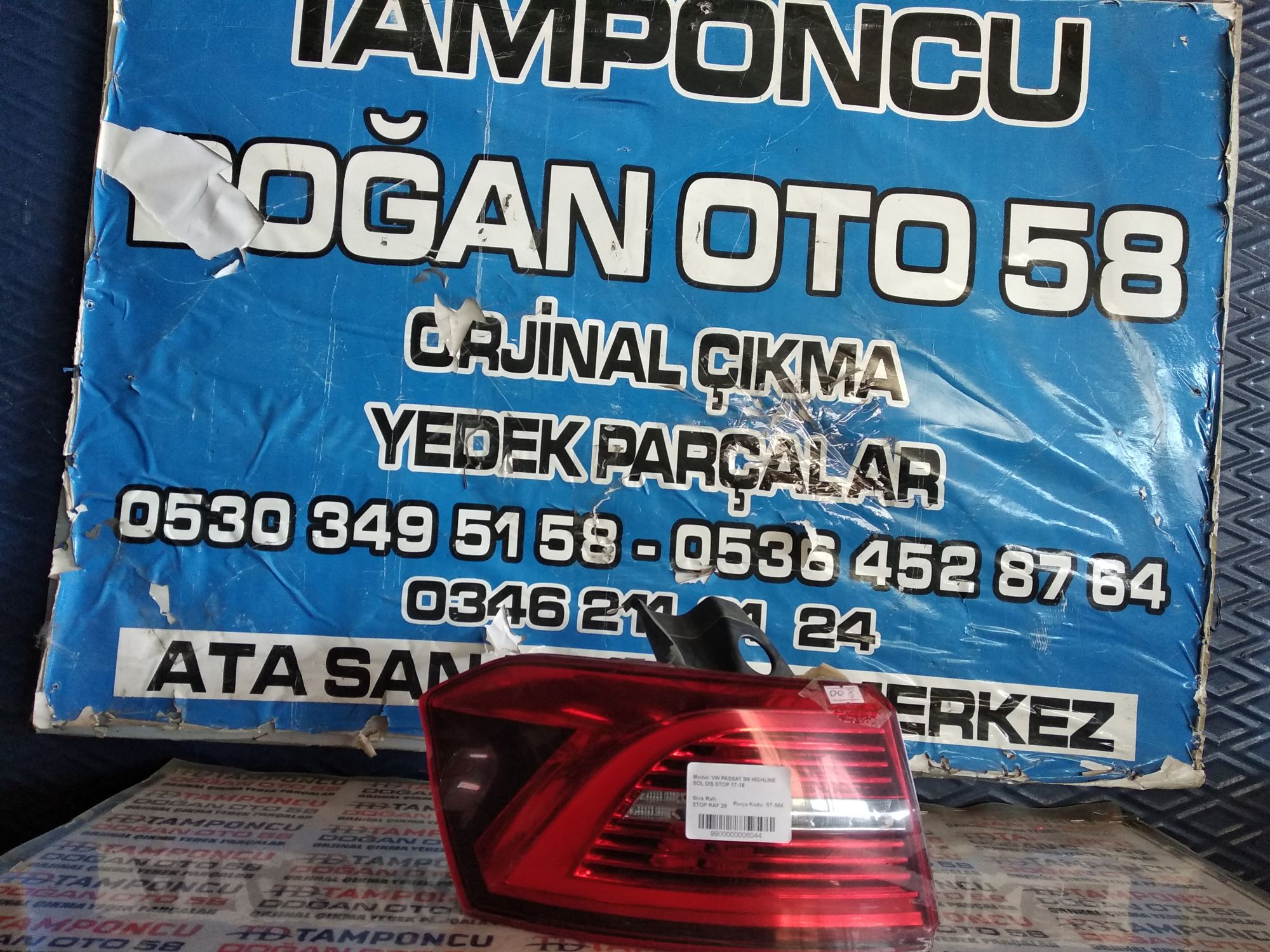 VOLKSWAGEN PASSAT B 8 SOL DI STOP ORJNAL IKMA 17-18