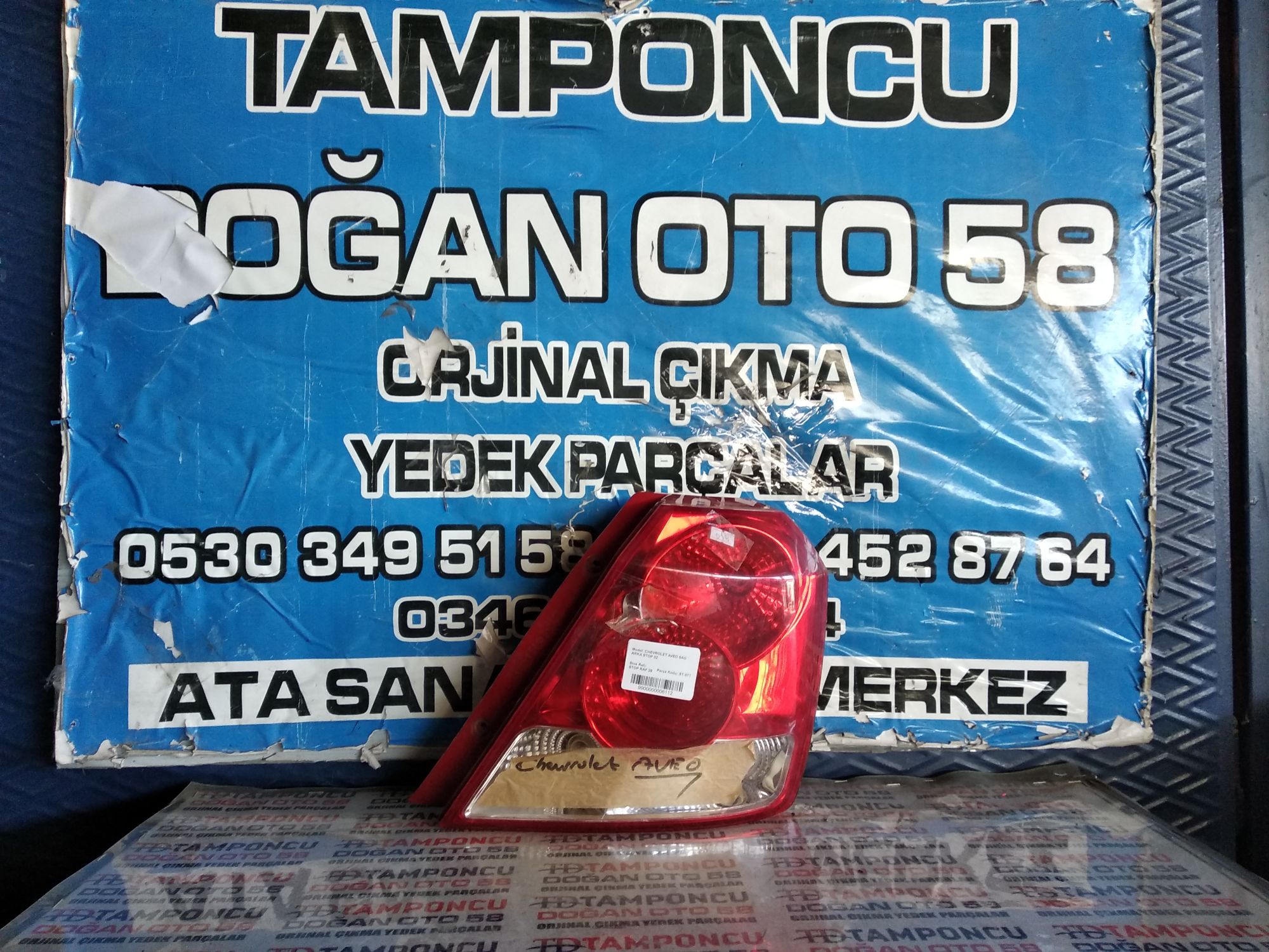 CHEVROLET AVEO SA STOP ORJNAL IKMA 02