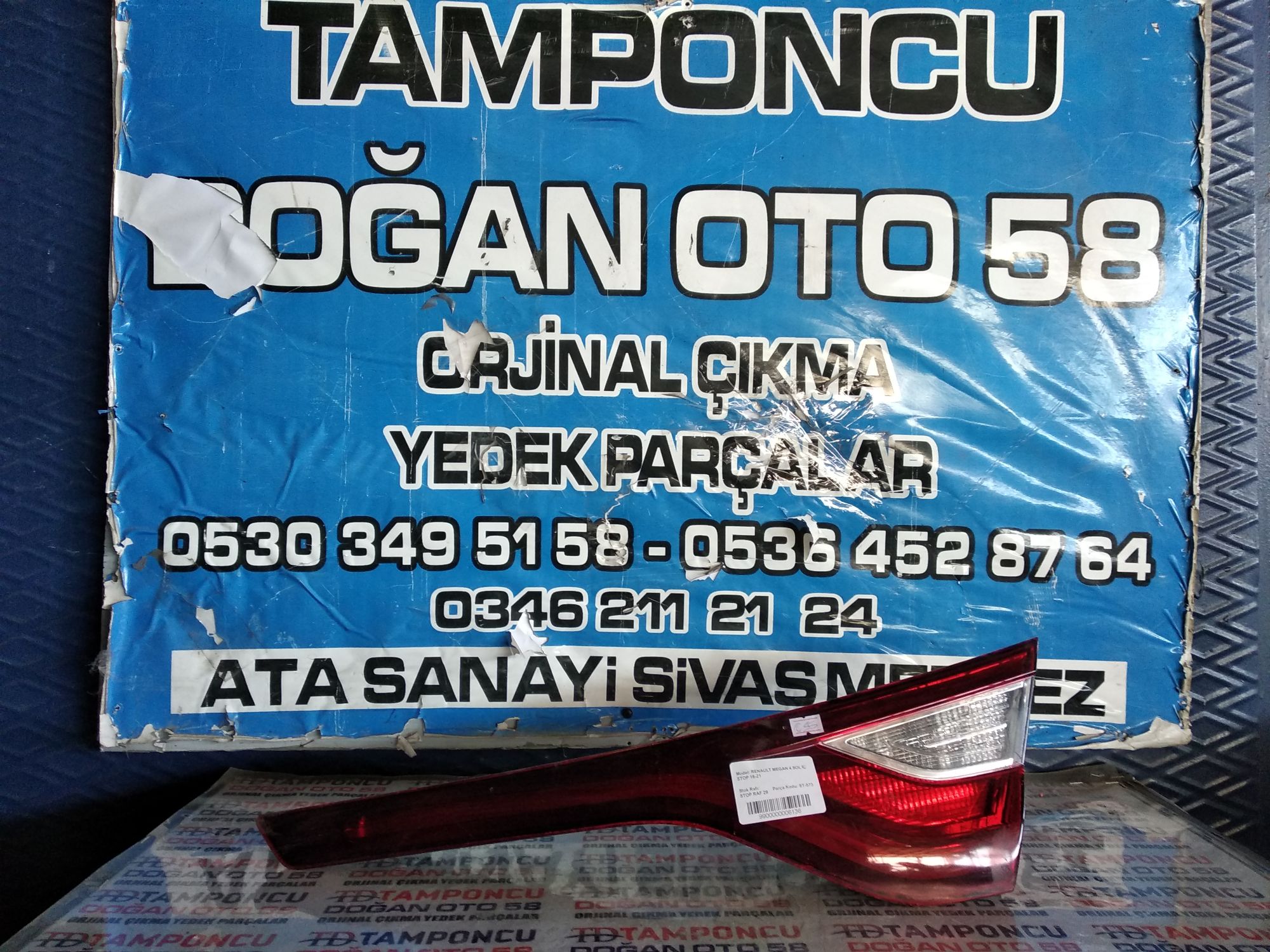 (SATILDI ) RENAULT MEGANE 4 SA  STOP ORJNAL IKMA 16-21