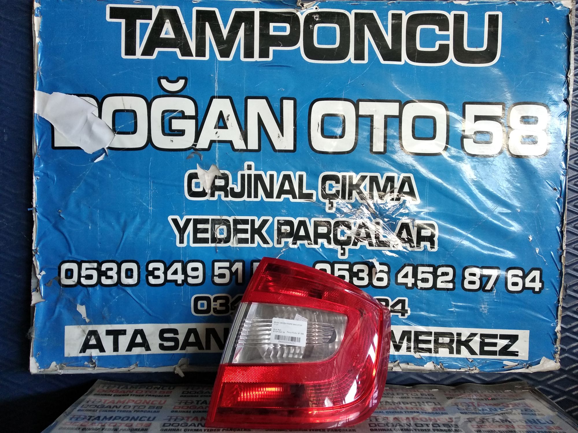 SKODA RAPD SA STOP ORJNAL IKMA 11-21