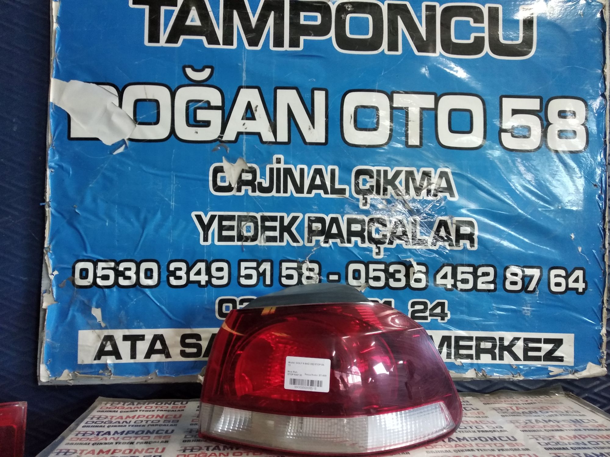 VOLKSWAGEN GOLF 6 SA DI STOP ORJNAL IKMA 09-13