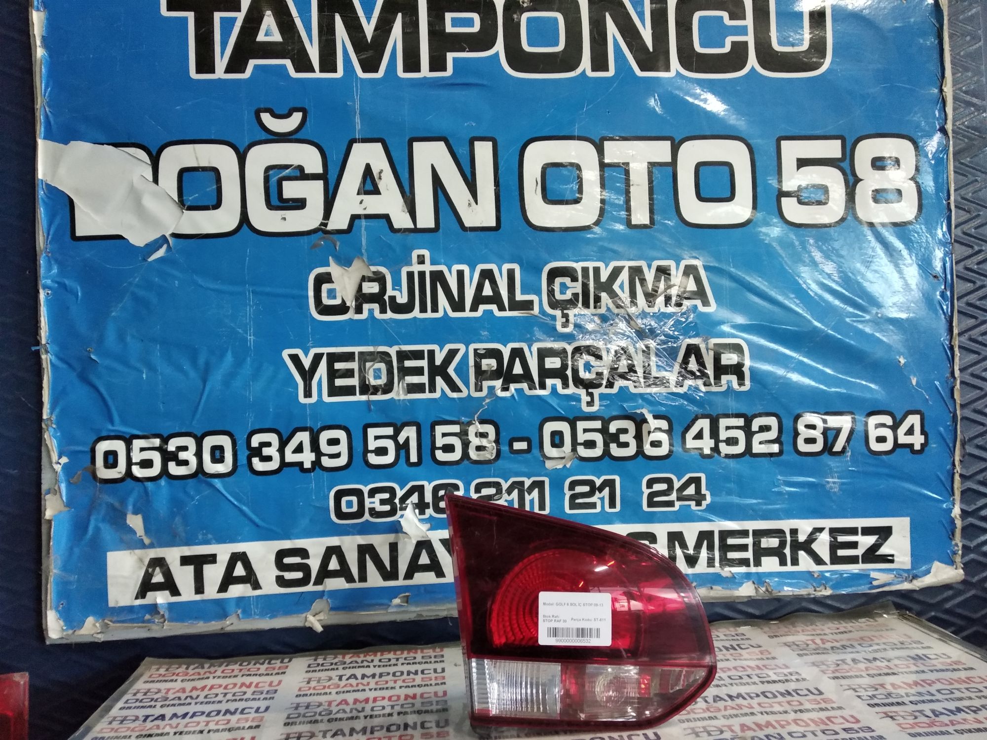 VOLKSWAGEN GOLF 6 SOL  STOP ORJNAL IKMA 09-13