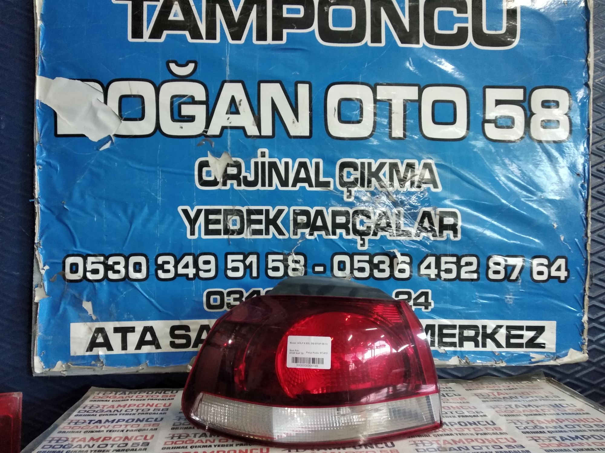 VOLKSWAGEN GOLF 6 SOL DI STOP ORJNAL IKMA 09-13