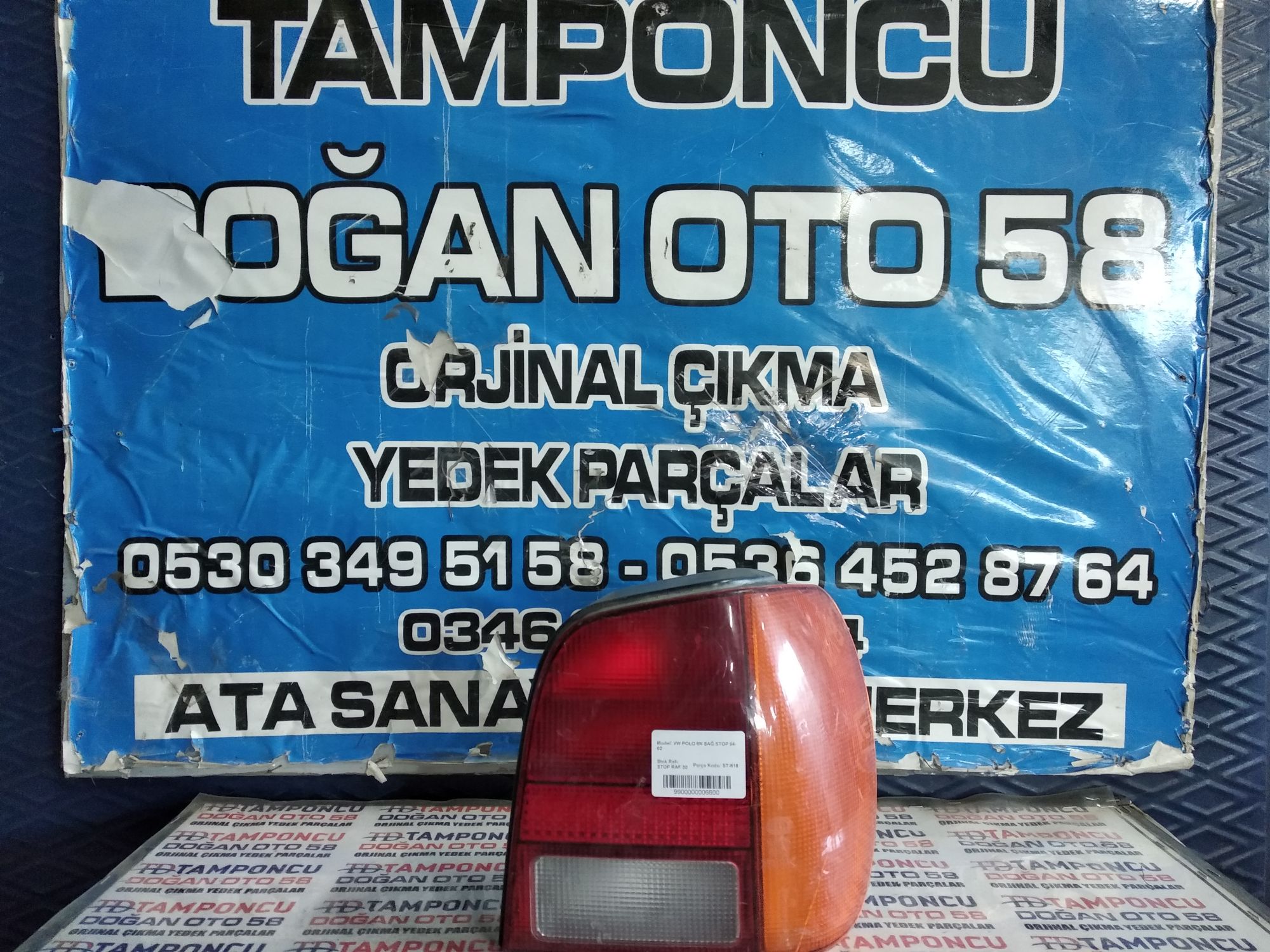 VOLKSWAGEN POLO SA STOP ORJNAL IKMA 94-02