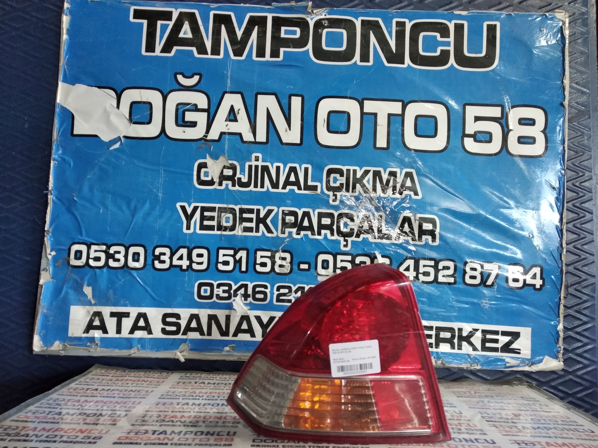 (SATILDI)  HONDA CVC SOL DI STOP VTEC 2 ORJNAL IKMA 03-06