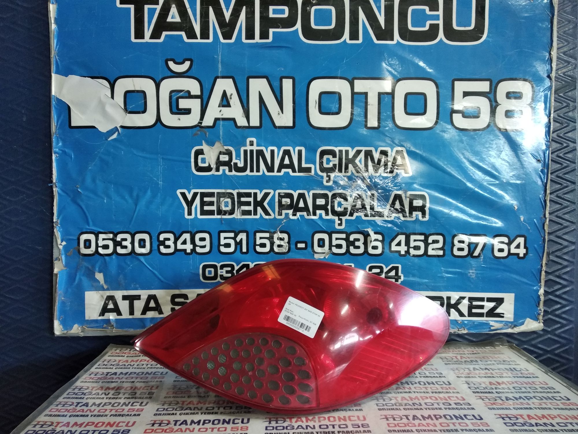 PEUGEOT 207 SA STOP ORJNAL IKMA 06-09
