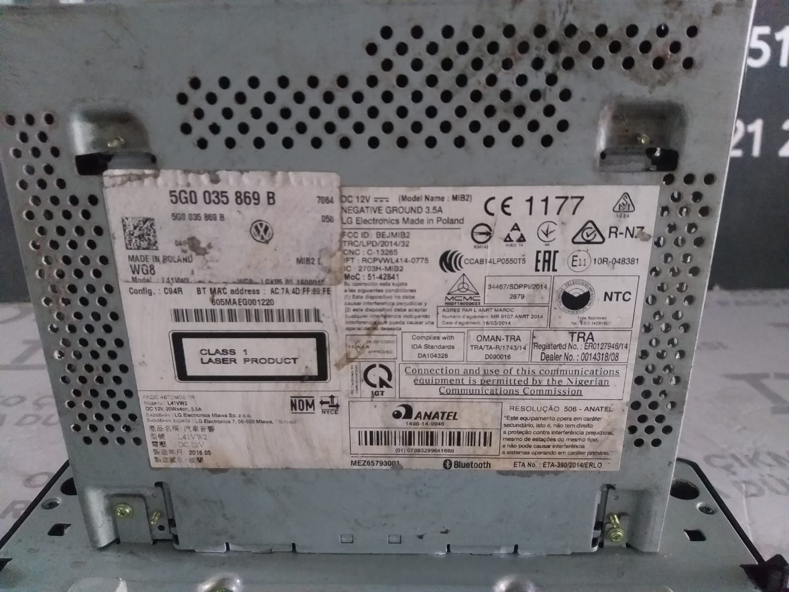 VOLKSWAGEN PASSAT B8 MULT�MEDYA TEYP