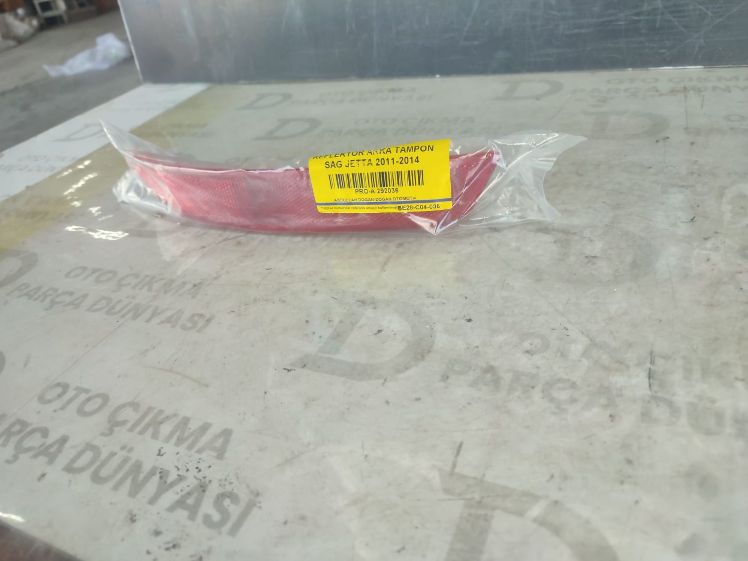 Reflekt�r arka tampon sa� Jetta