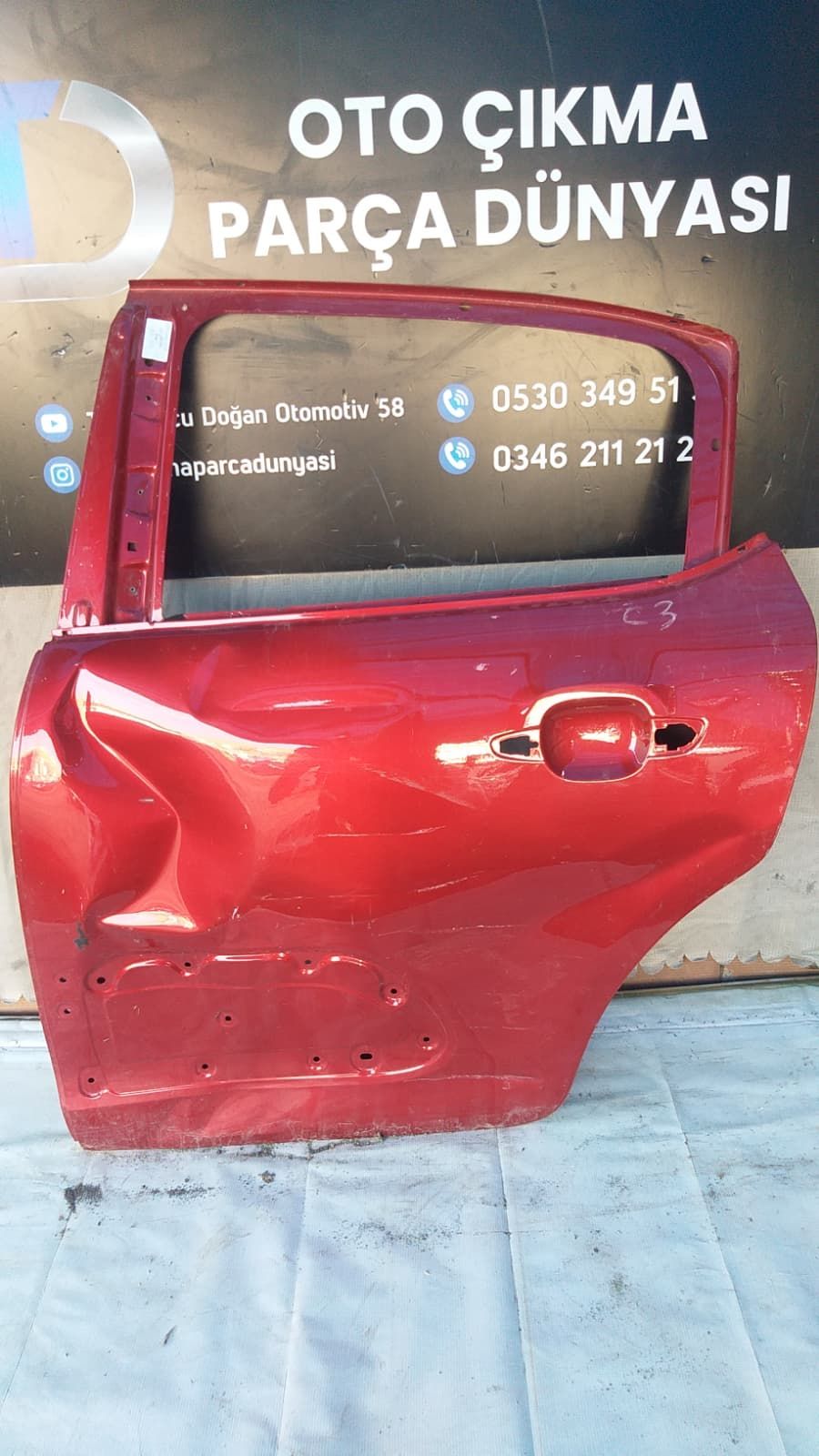 CTROEN C 3 SOL ARKA KAPI 21-24